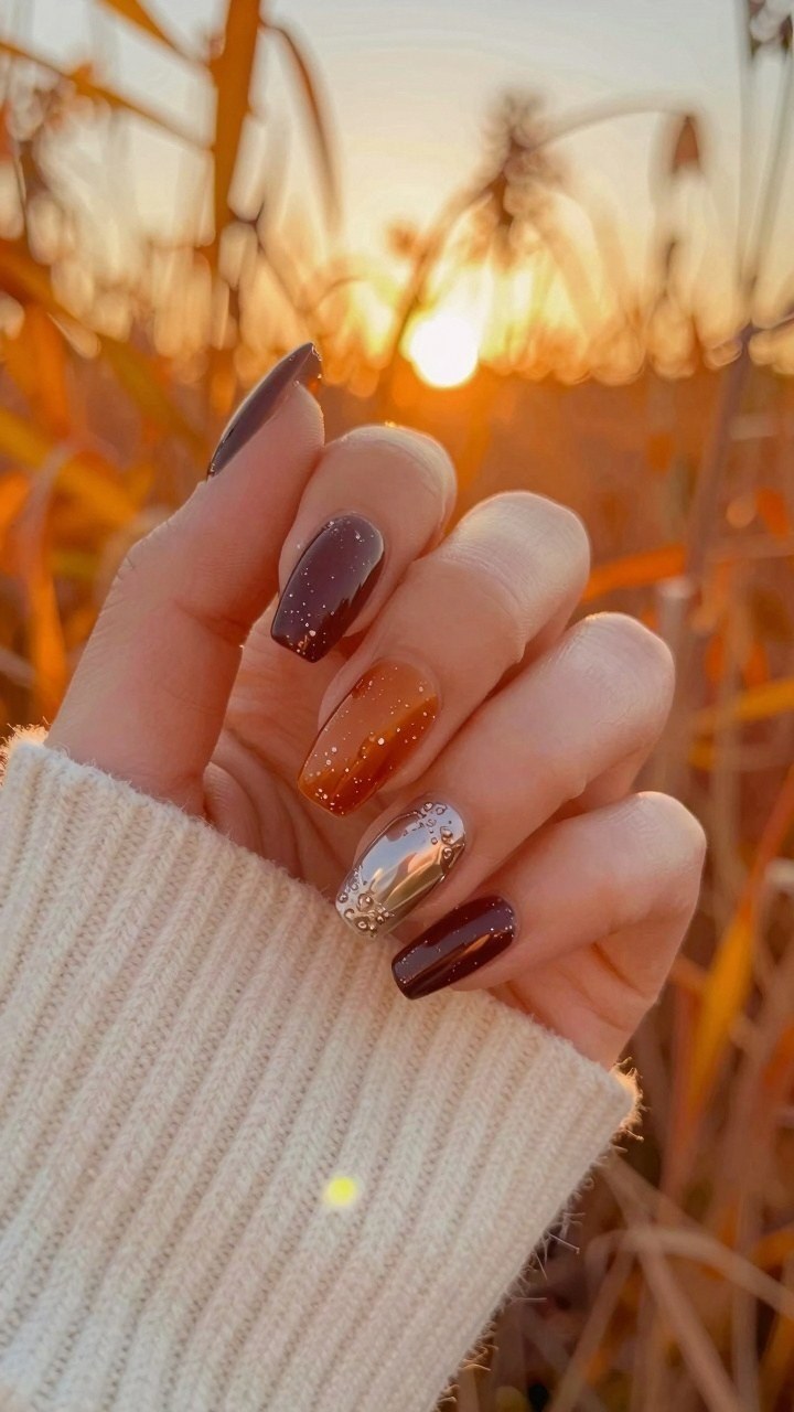 Applying 3D Metallic Nail Art and Gem Details