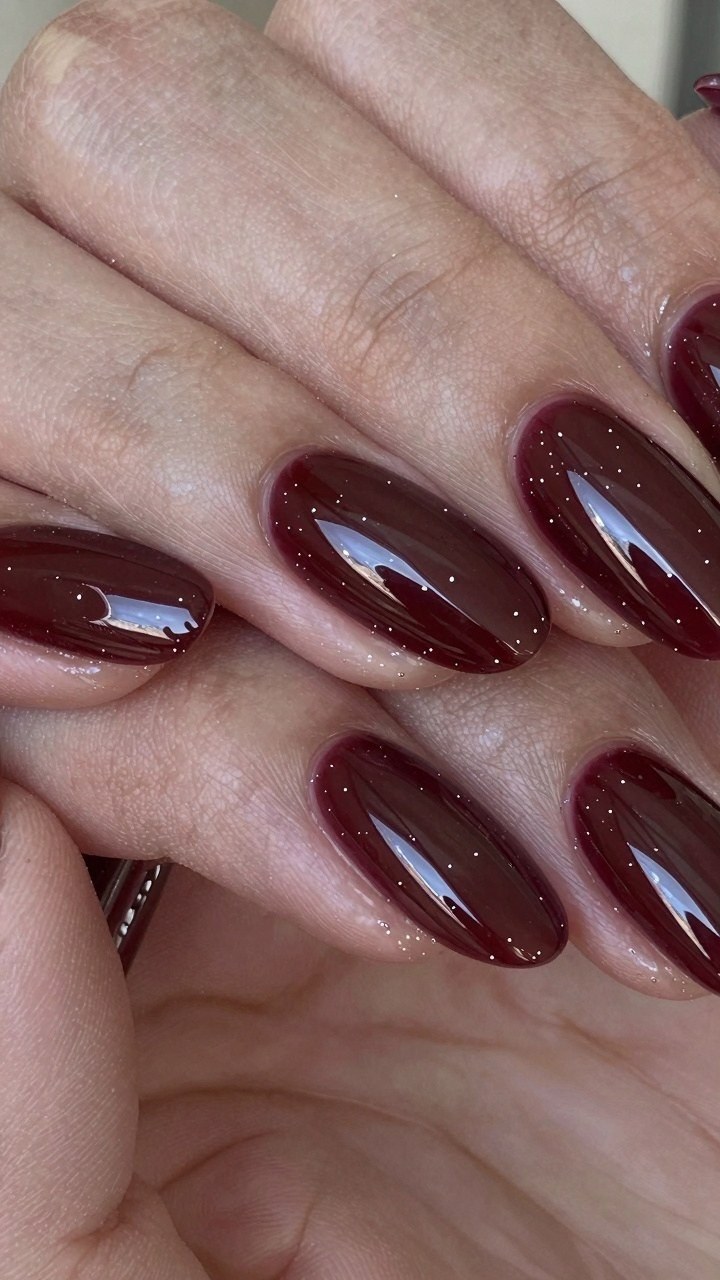 Keeping Dark Plum Gel Nails Chip Free All Season Long