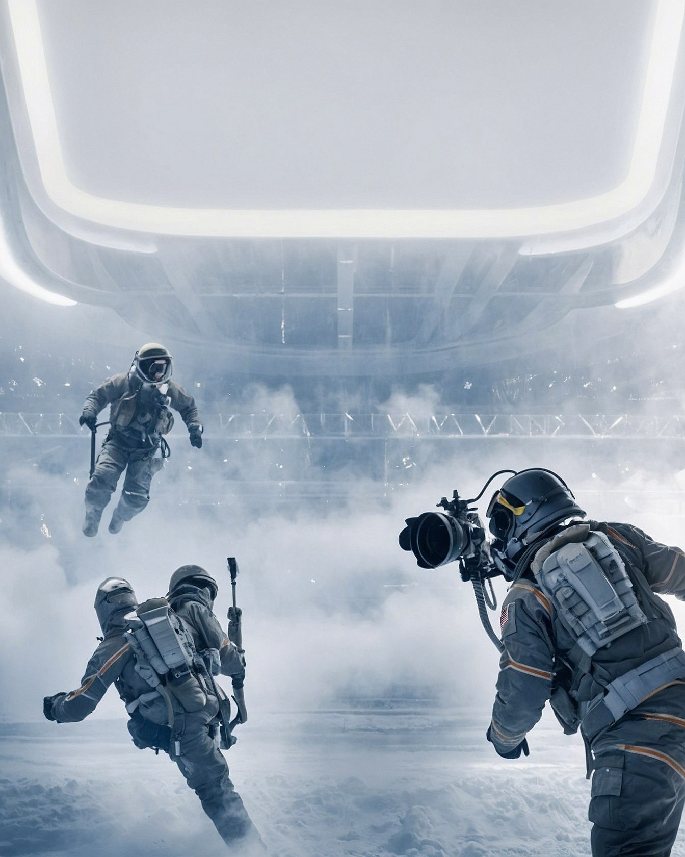 Structured Sci-Fi Gear Meets Ethereal Atmosphere