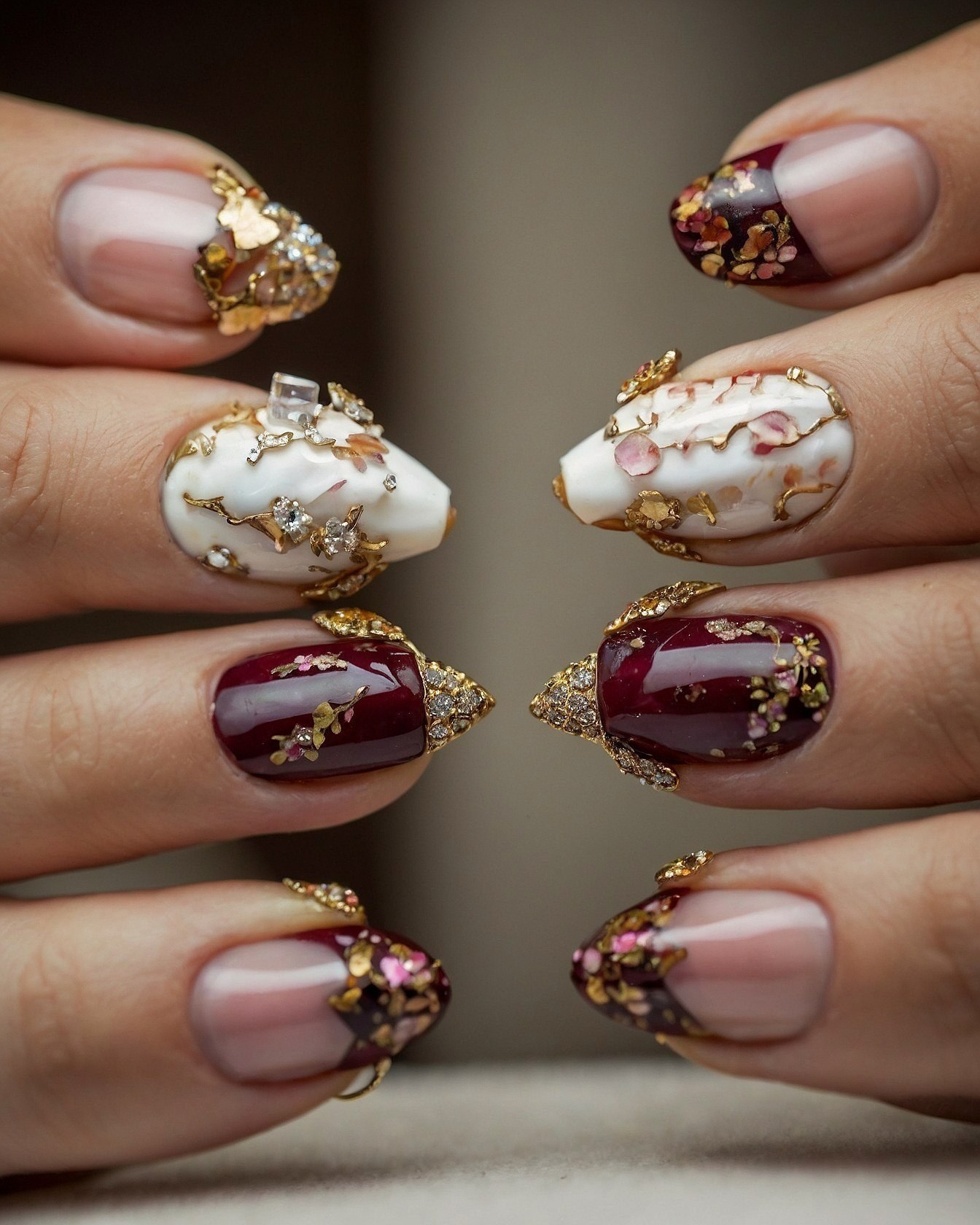 Opulent Accents Contrasting with Subtle Sheen