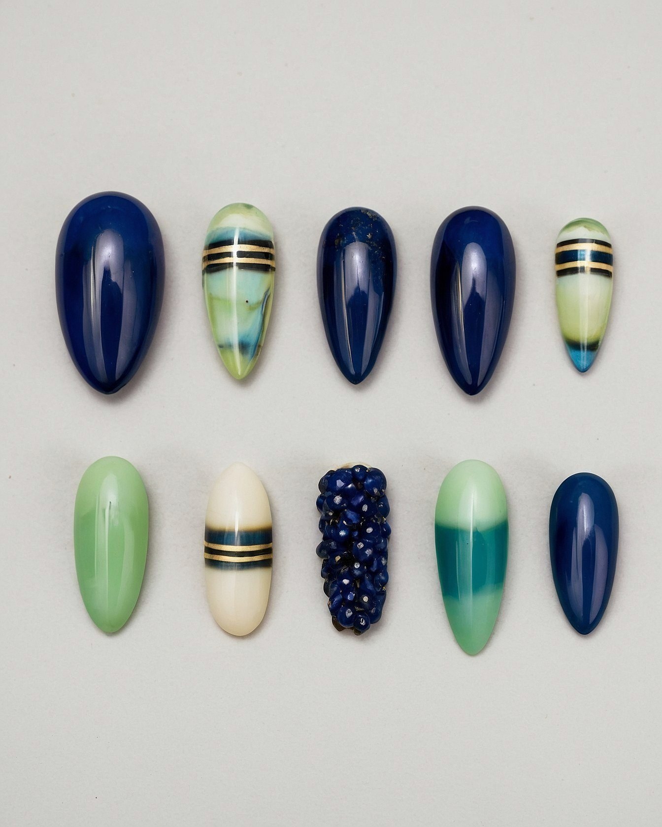Navy Sophistication Meets Minty Freshness