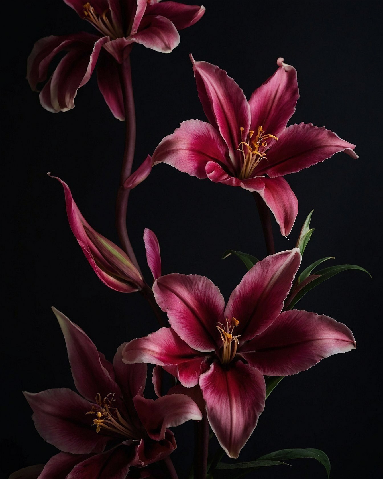 Velvet Petals Against the Void