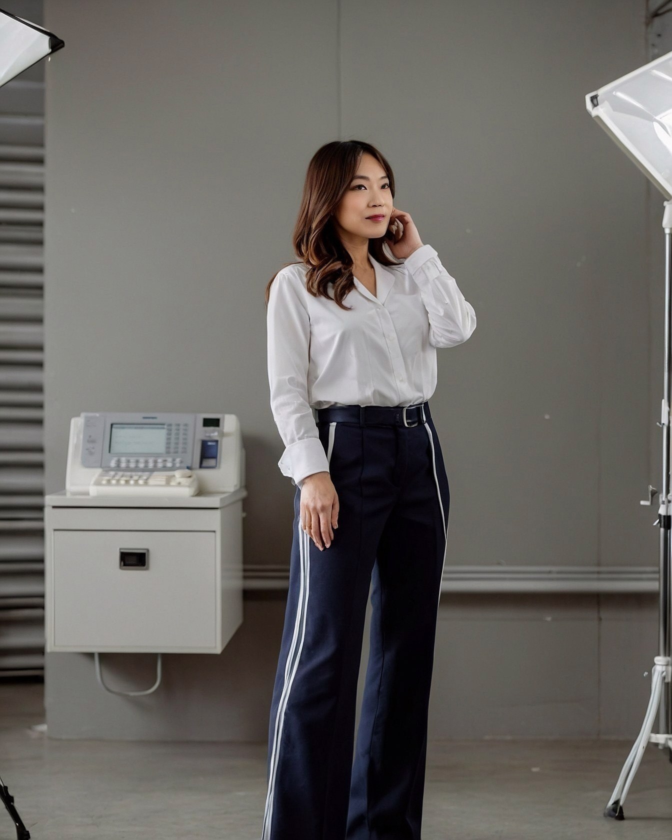 Sharp Tailoring Meets Softly Draped Silhouette