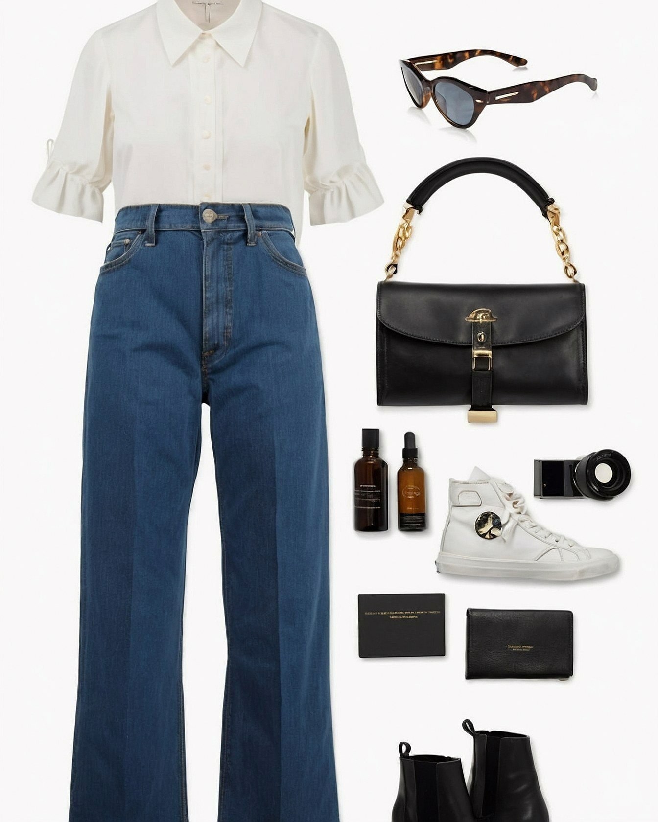 Crisp Poplin Meets Soft Denim