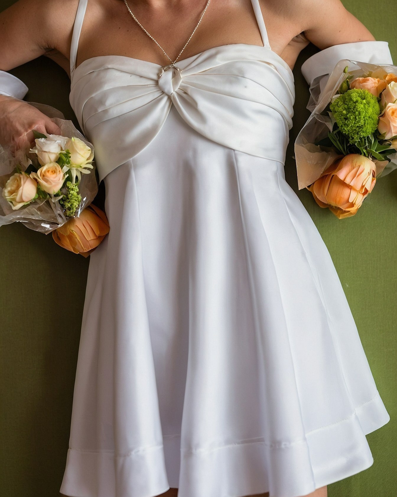 Structured Bodice Meets Flowing Skirt