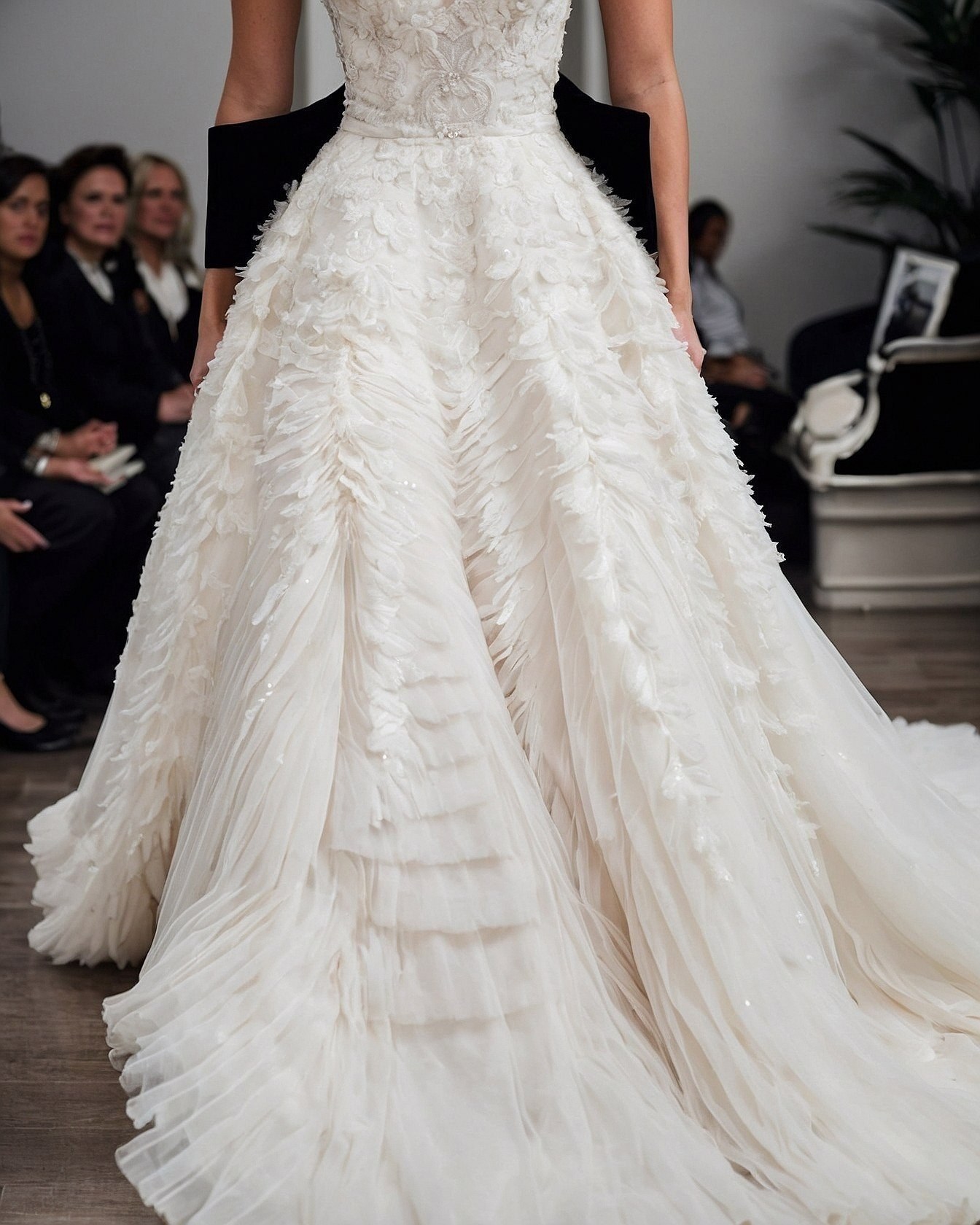 Dramatic Ballgown Skirt With Black Accents