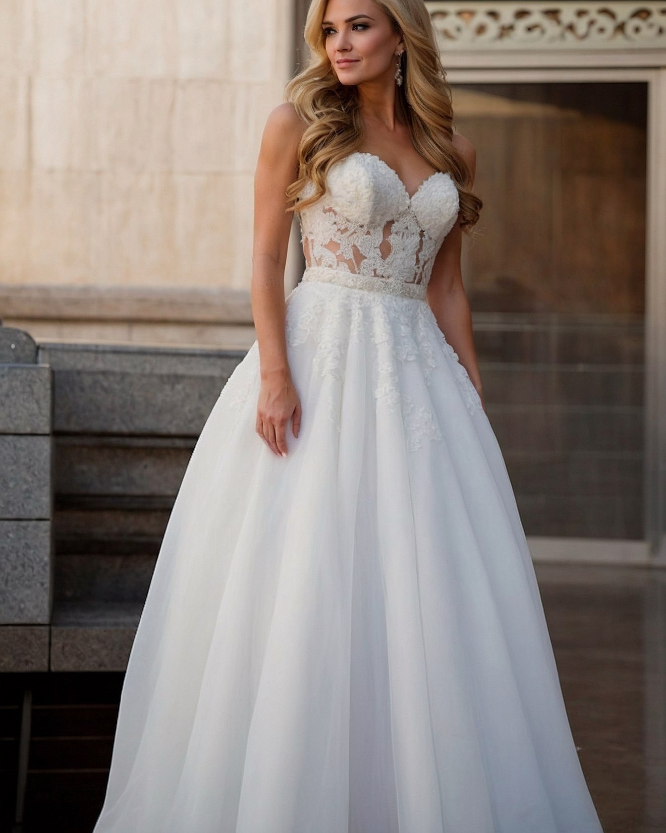 Structured Bodice Meets Voluminous Skirt