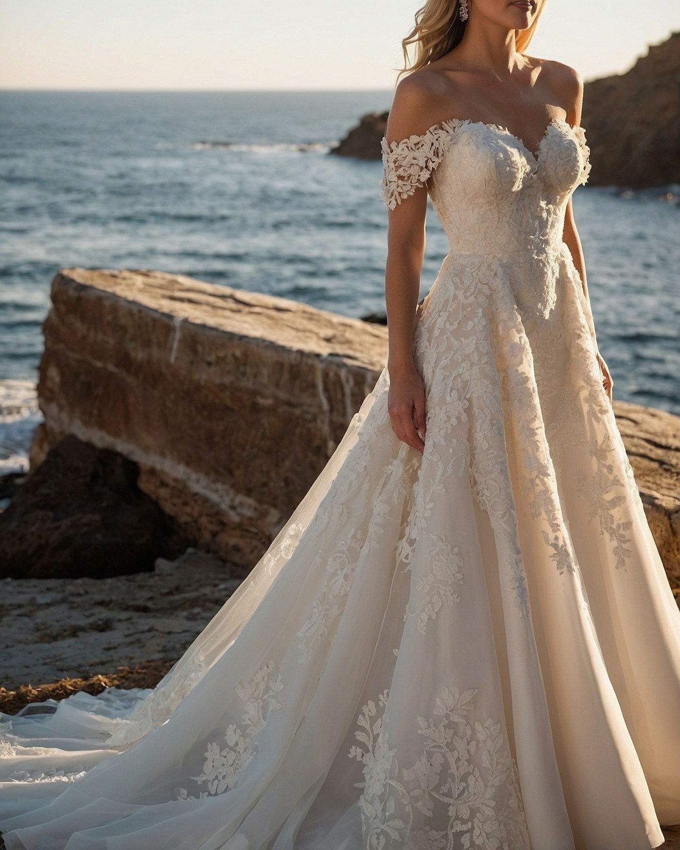 Delicate Lace Meets Rugged Coastline
