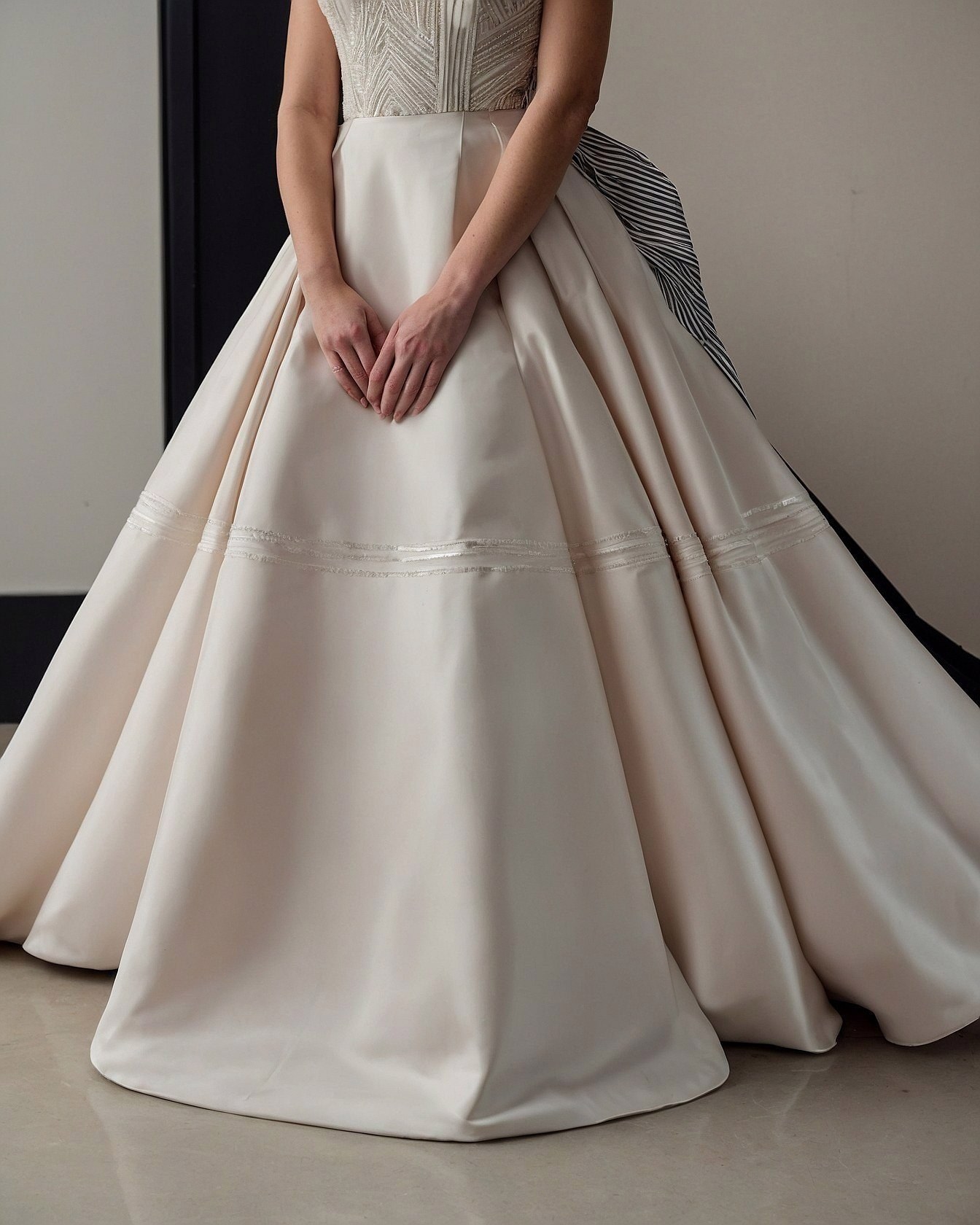 Geometric Bodice Meets Ethereal Skirt