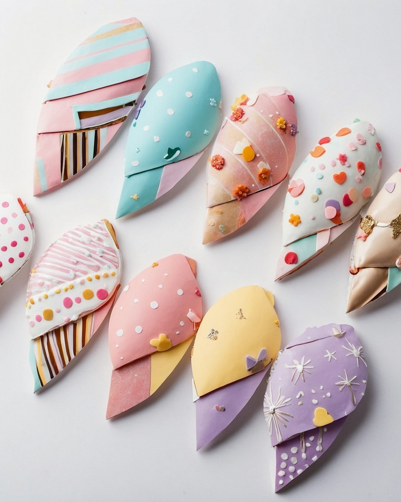 Playful Pastel Styles Contrasting with Bold Stripes