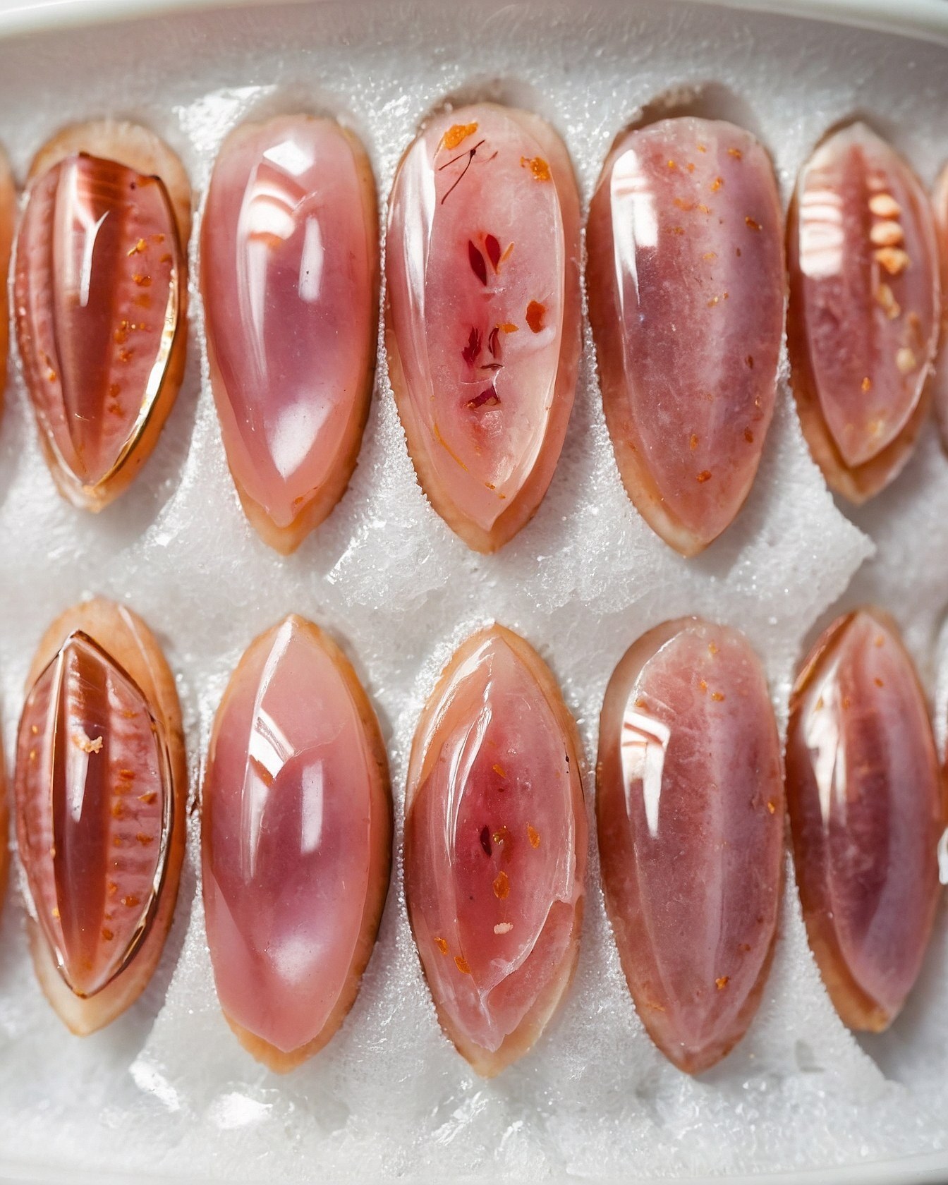 Juxtaposition of Embedded Botanicals and Polished Resin