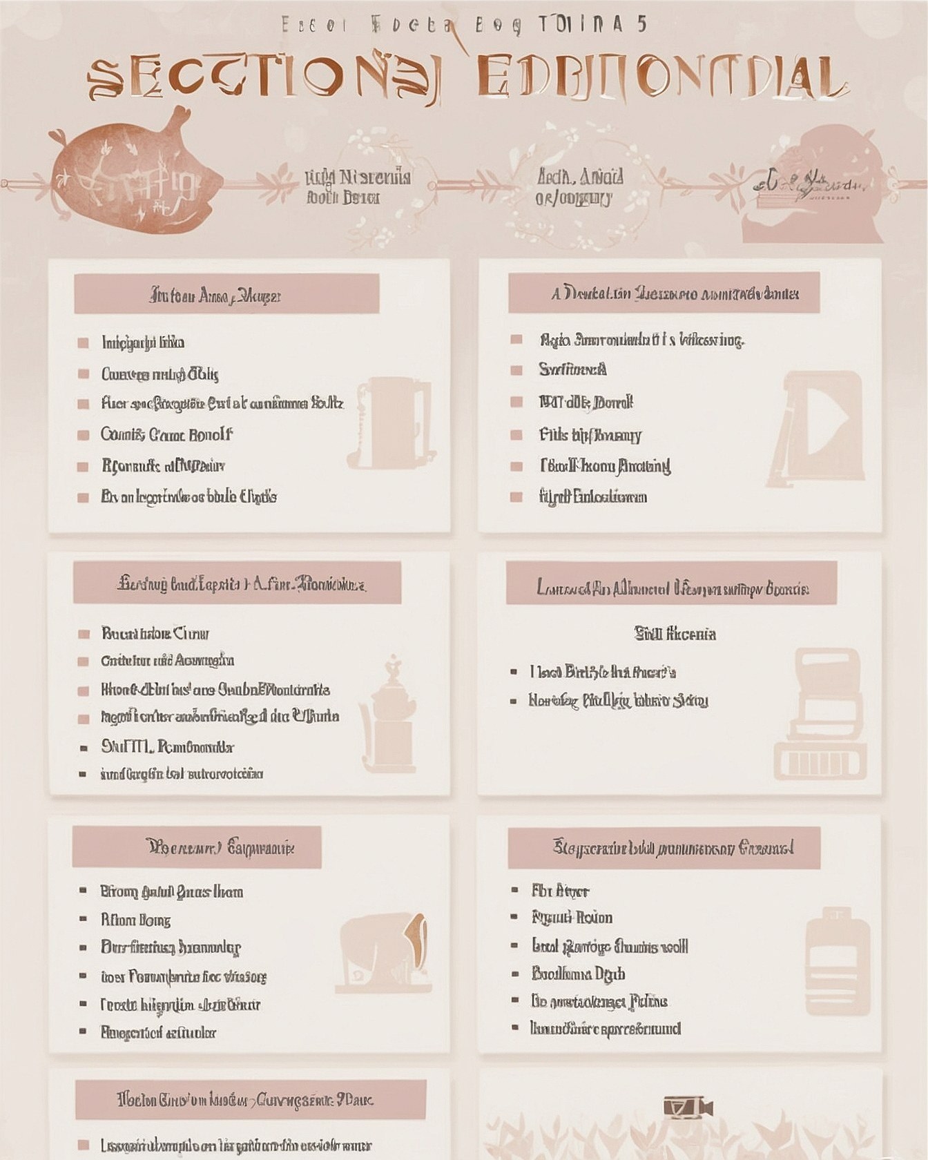 Structured Lists and Elegant Vignettes
