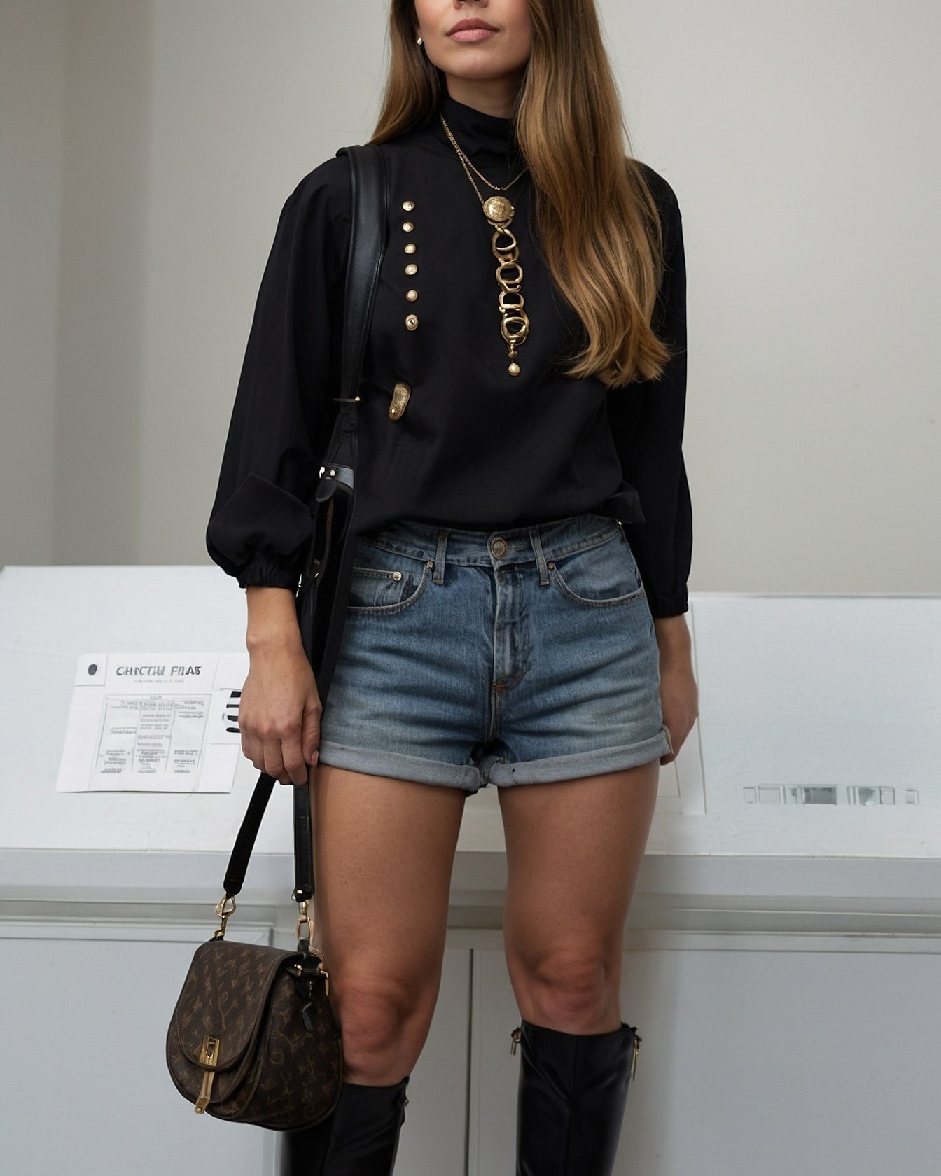 Choosing Black Blouses for Fall Outfits at the Pumpkin Patch
