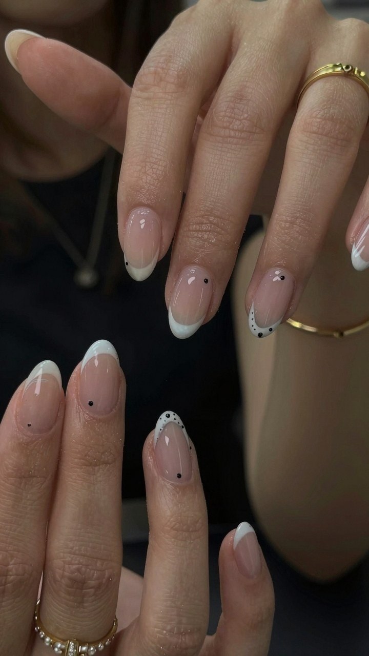 Adding Subtle Polka Dot Accents to Classic Tips