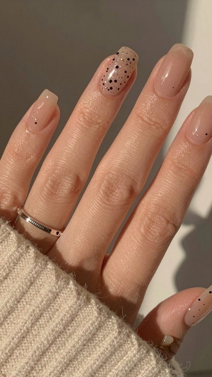 Adding Tiny Dark Dots Alongside Chocolate Brown Plaid Patterns