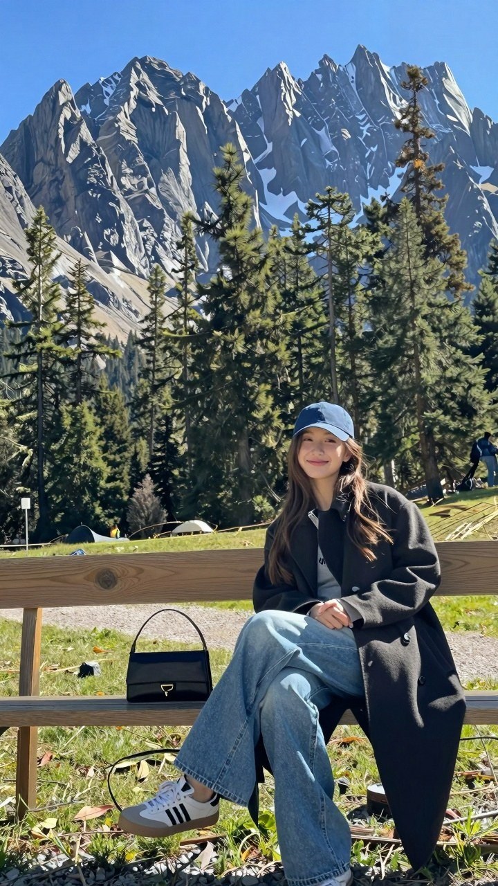 Adding a Simple Baseball Cap to Relaxed Outerwear