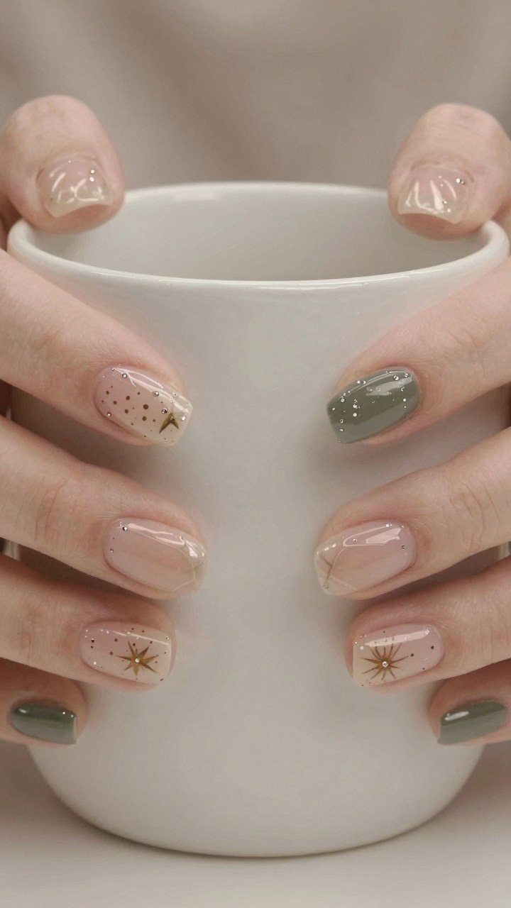 Adding Delicate Starbursts and Metallic Leaf Details
