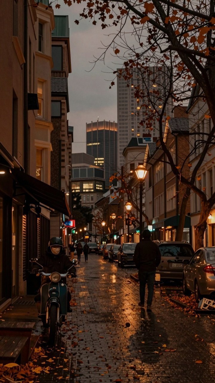 Adding City Street Autumn Wallpapers to Your Phone