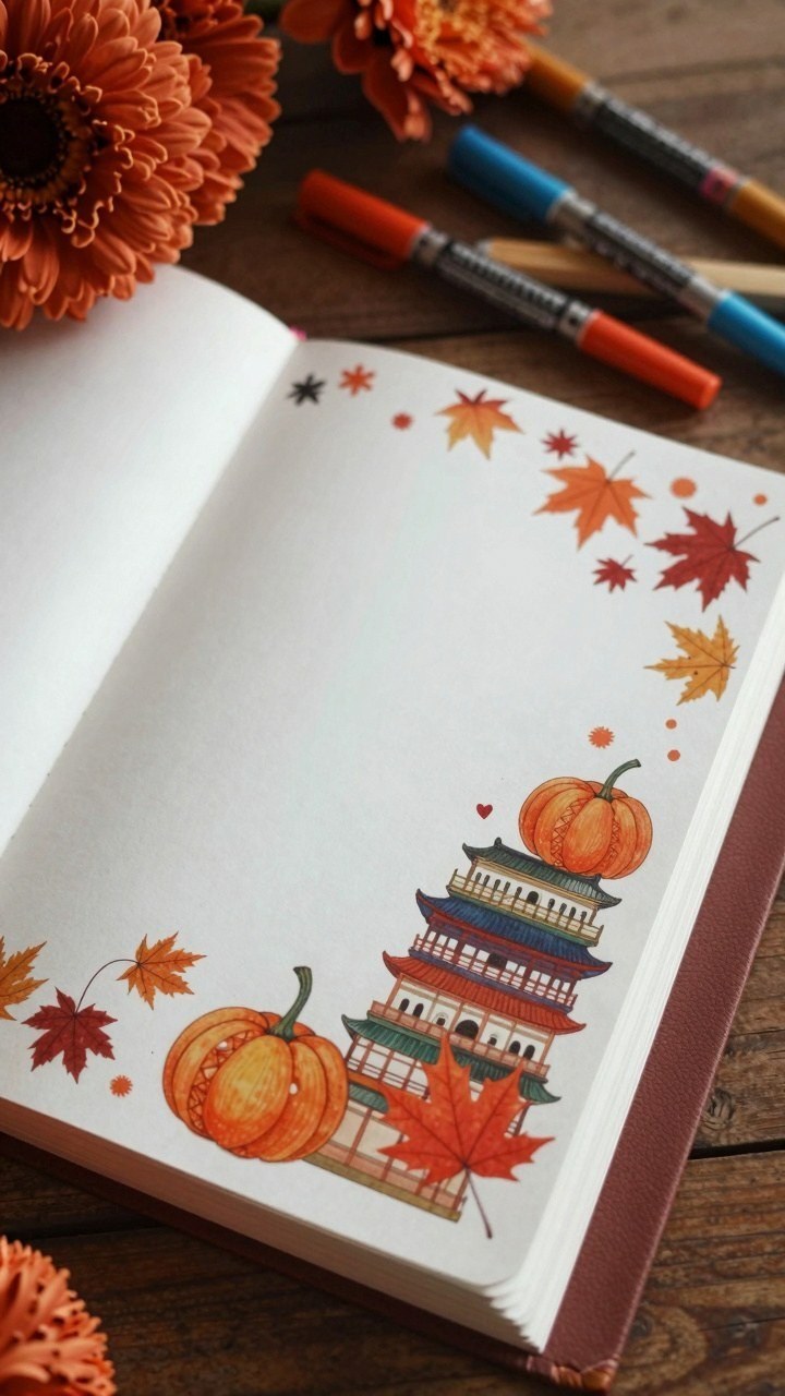 Adding Hand Drawn Autumn Notebook Doodles to Your Phone