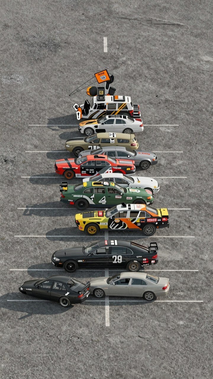 Arranging Miniature Car Wallpaper for Holiday Displays