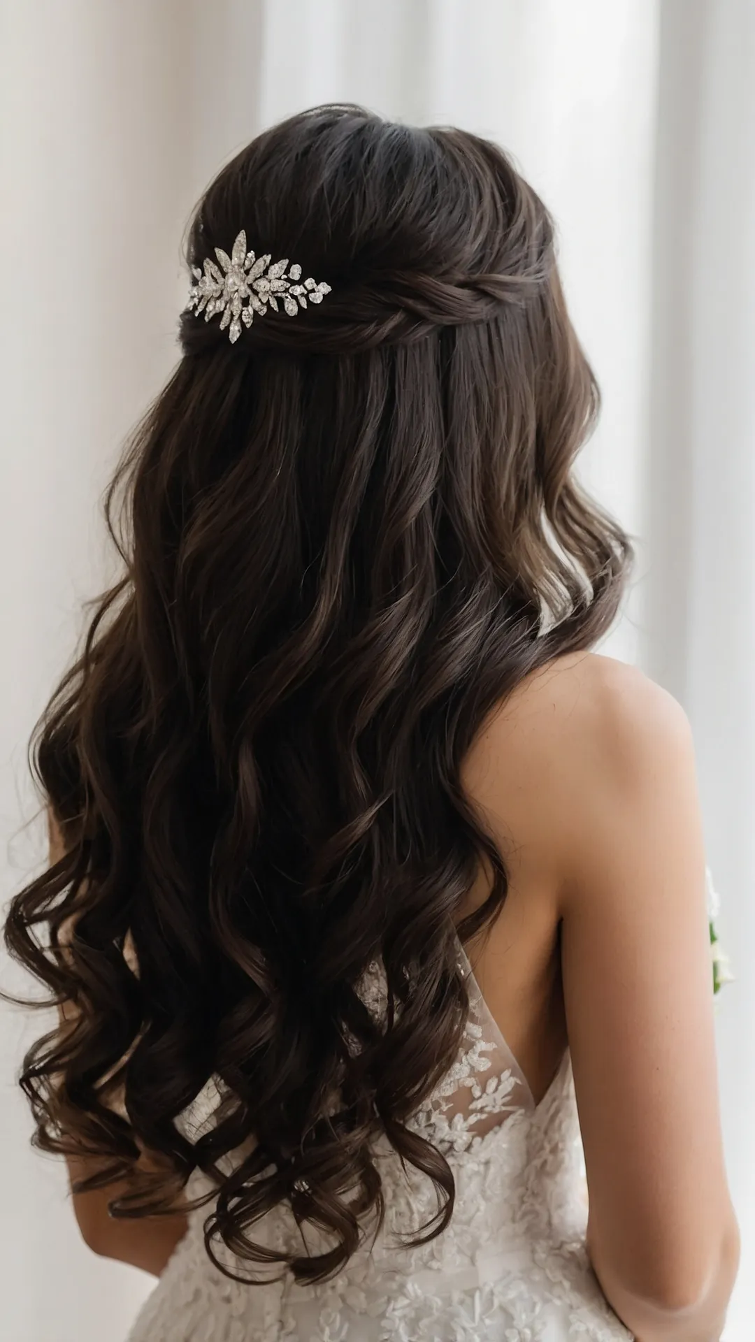 Glimmering Locks: Bridal Sparkle
