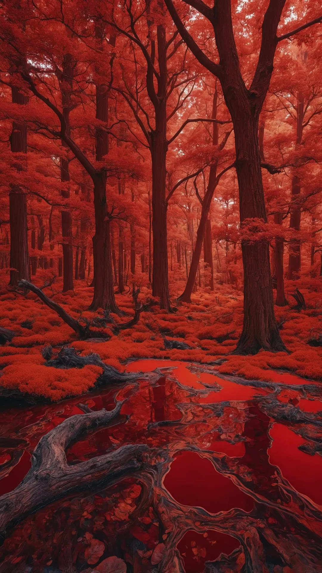 Nature's Scarlet Tapestry