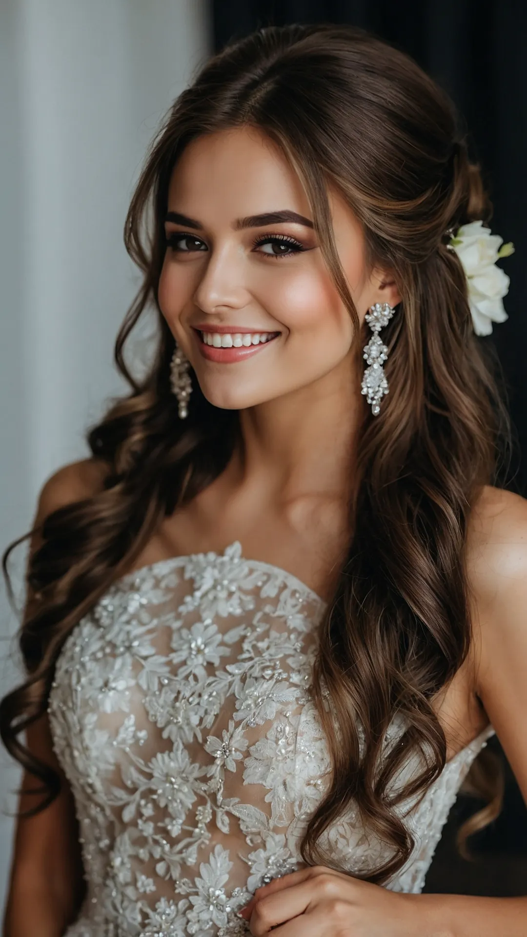 Radiant Bridal Waves