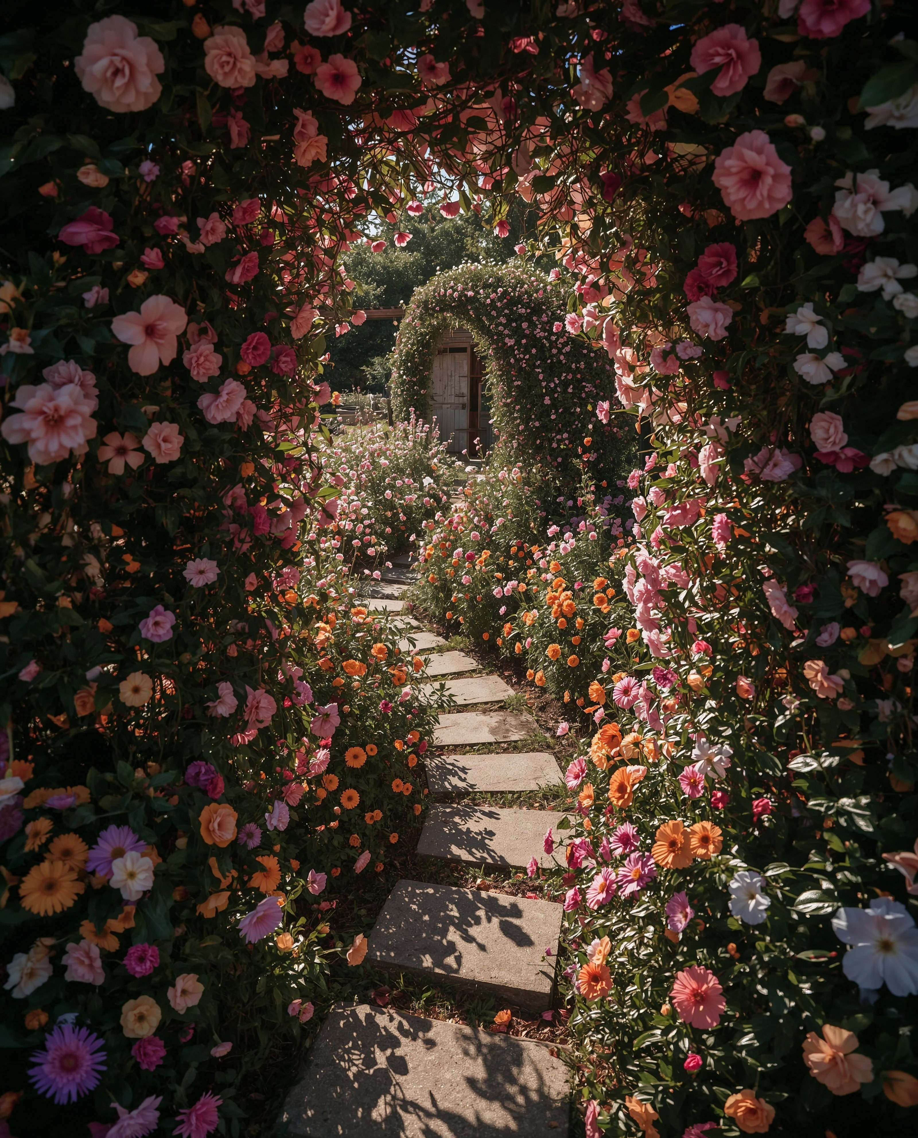 Enchanting Wildflower Fairy Garden Path for a Magical Backyard