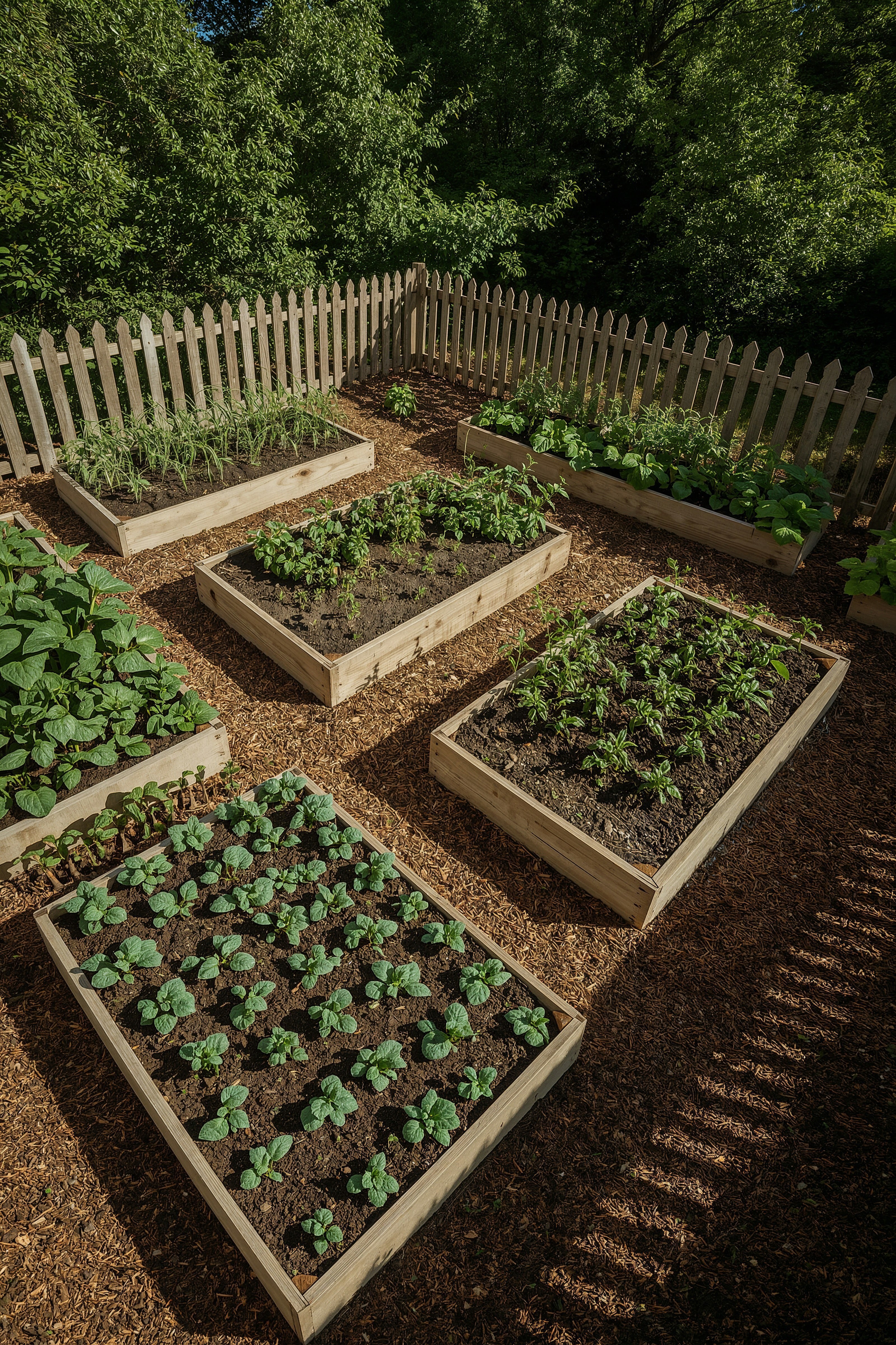 Charming Backyard Raised Beds: Your Small Vegetable Garden Oasis