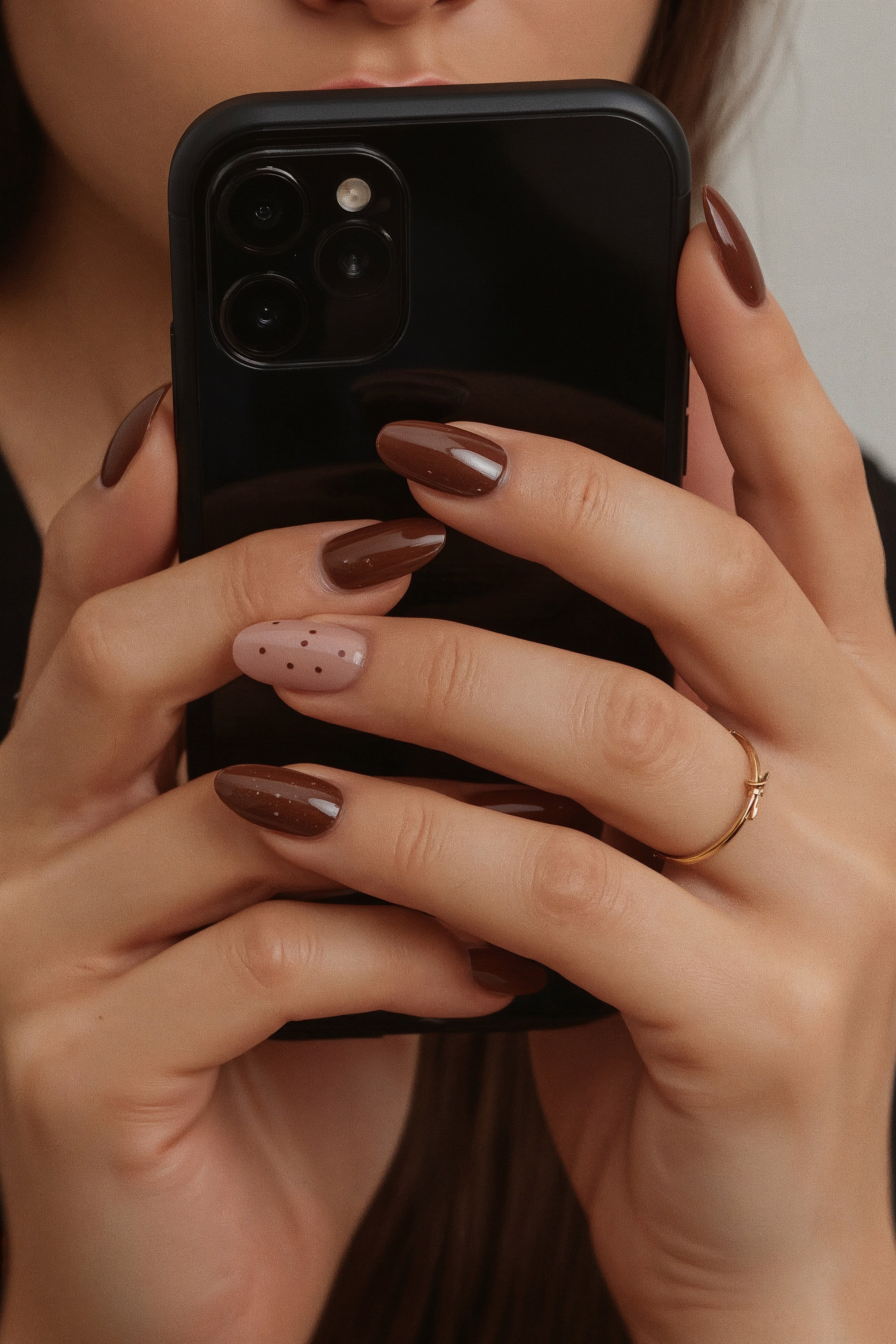 Power Polish Autumn Nail Designs: Short Almond Mani Trend