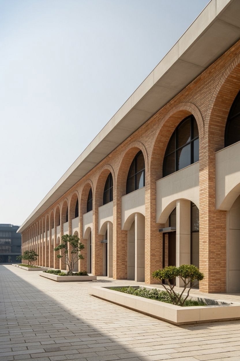 Timeless Facades: Modern Arches Meet Classic Contemporary Design