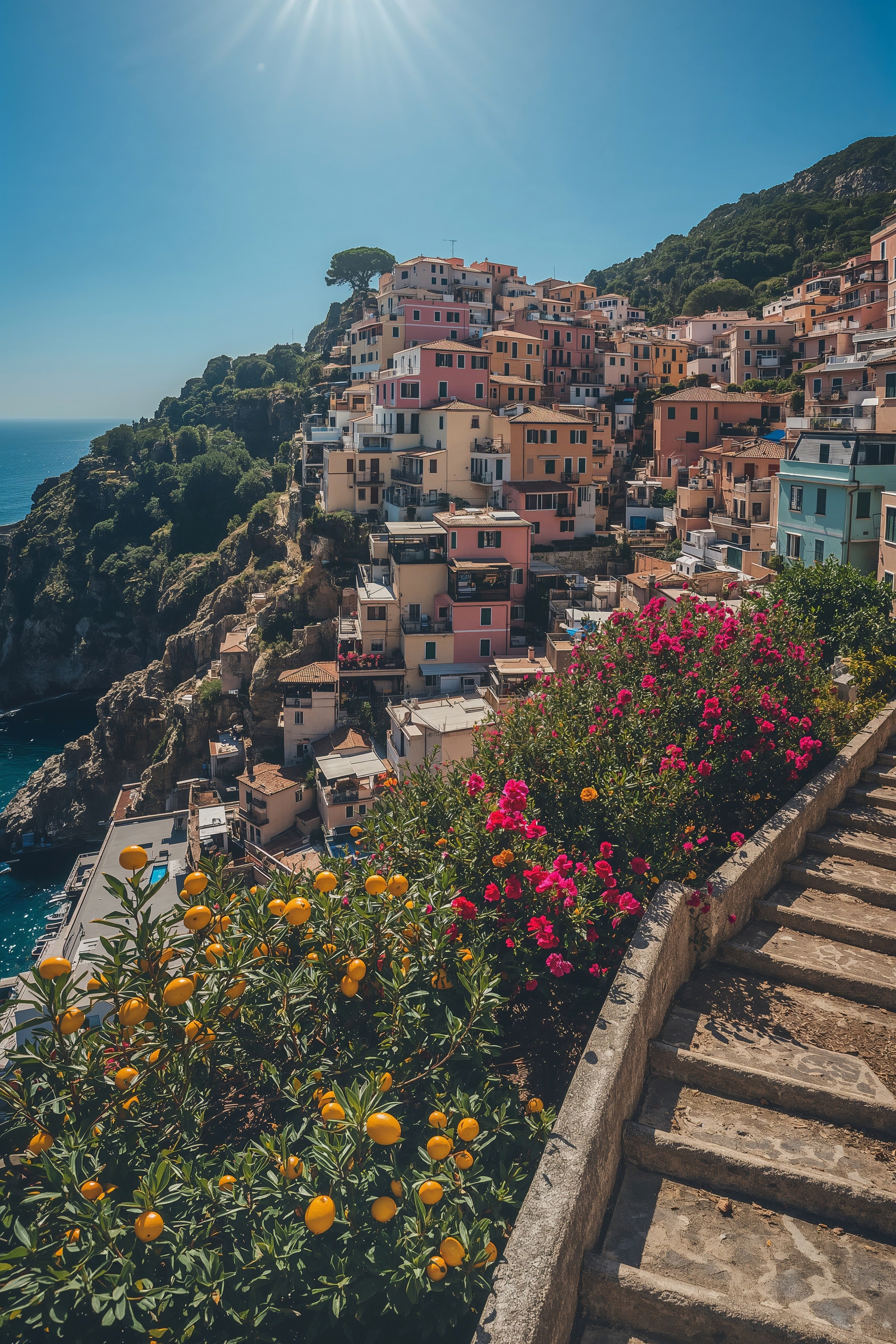 Mediterranean Bliss: Sun-Drenched Villages & Zesty Lemon Vibes