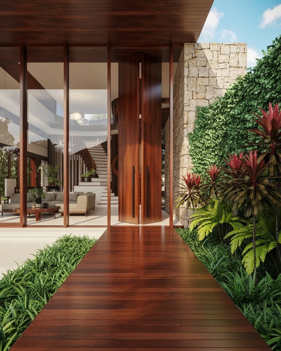 Tropical Modernism: Organic Minimalism Dream Home Inspo