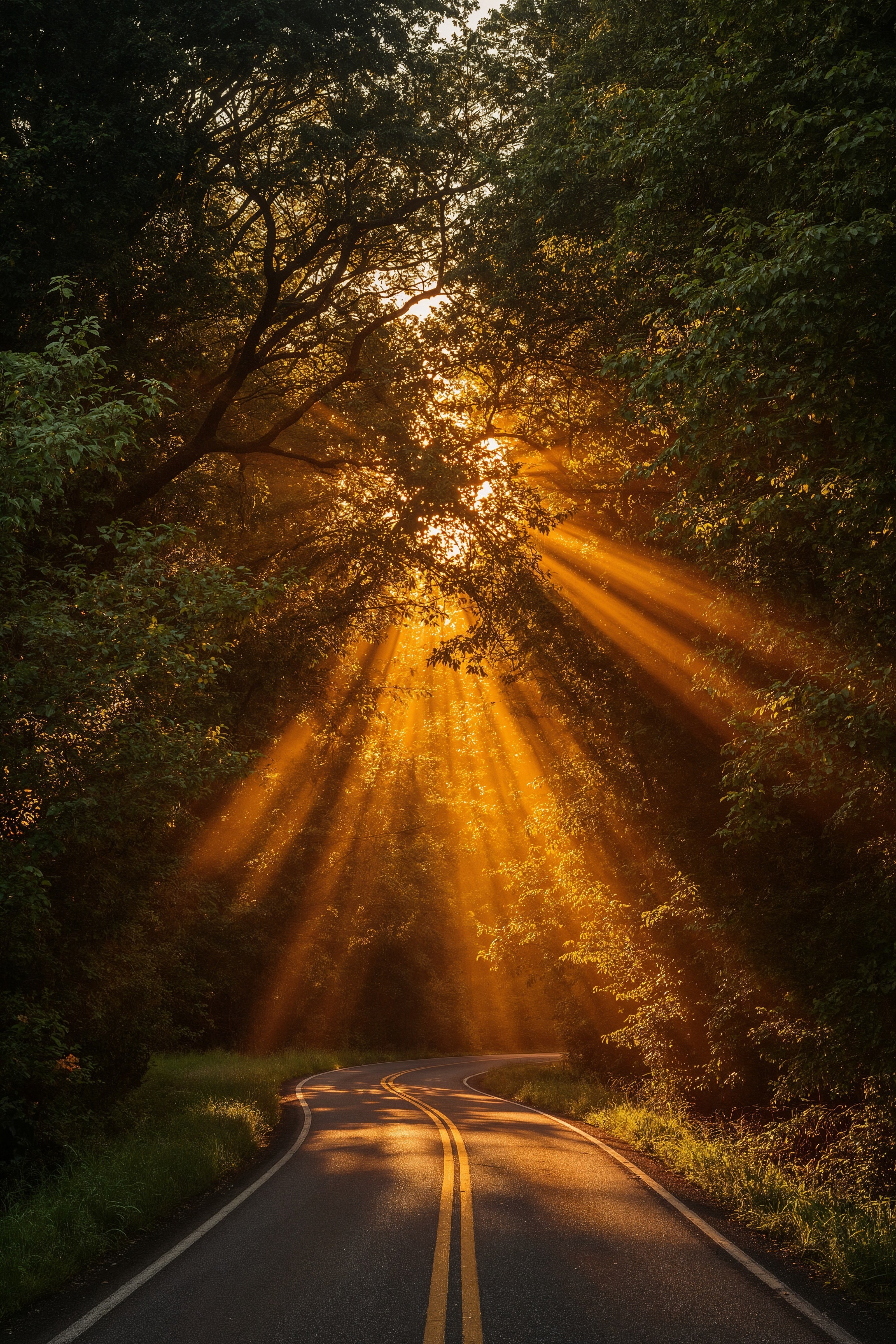 Golden Hour Magic: Serene Sunrise Nature Views