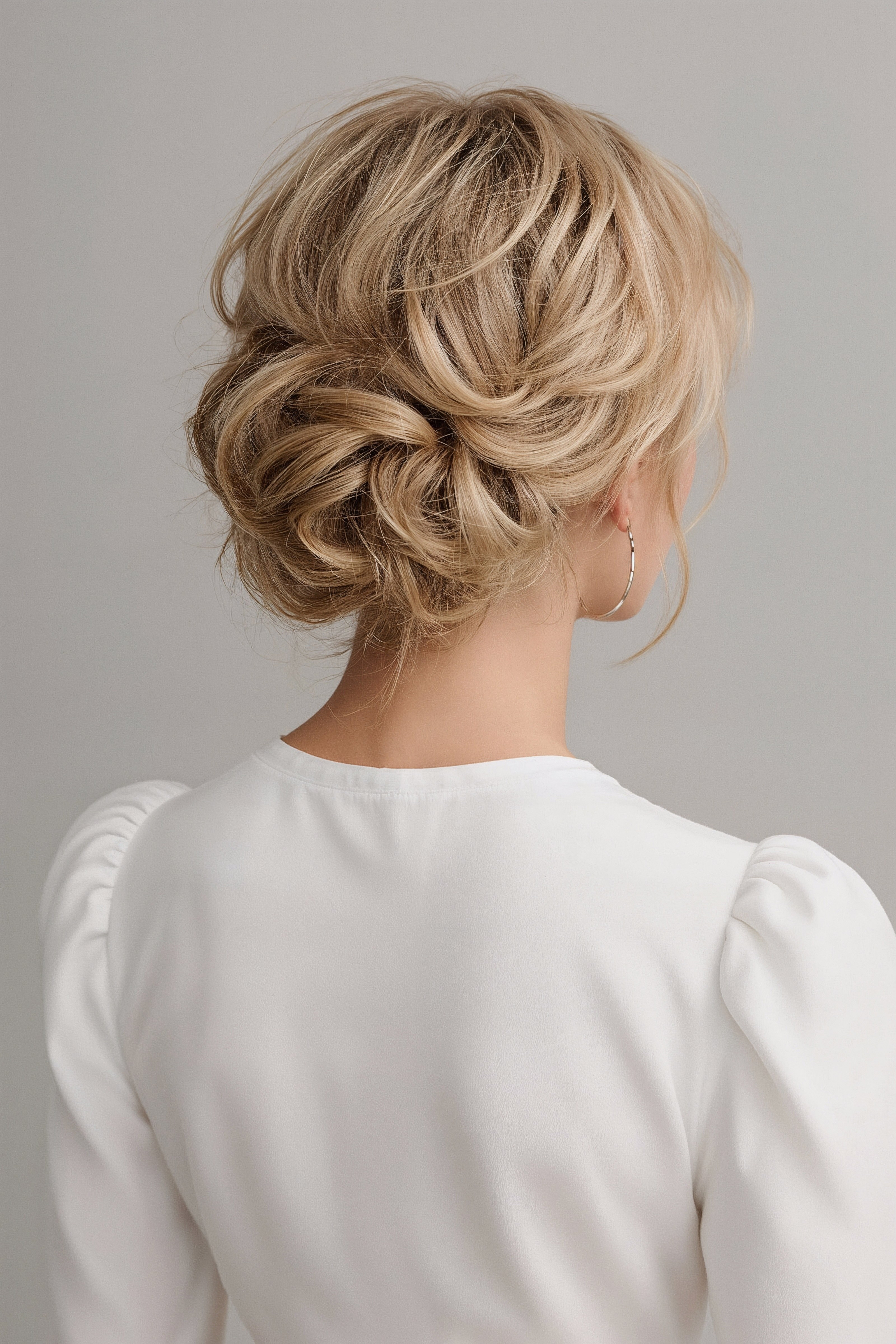 Voluminous Wedding Updo: Classy Bridal Hair Inspiration