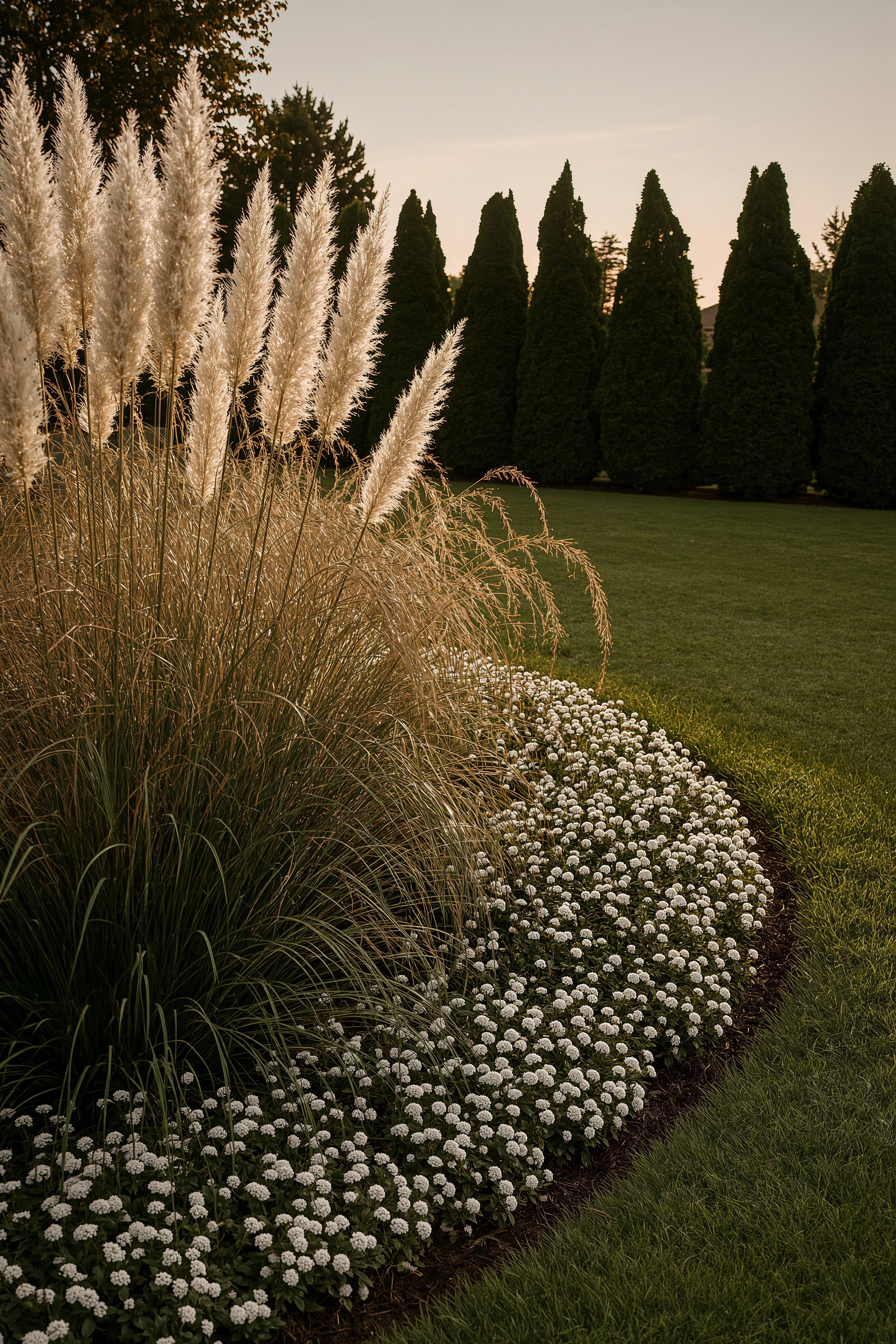 Elegant Grasses Landscaping: Modern Backyard Oasis Ideas