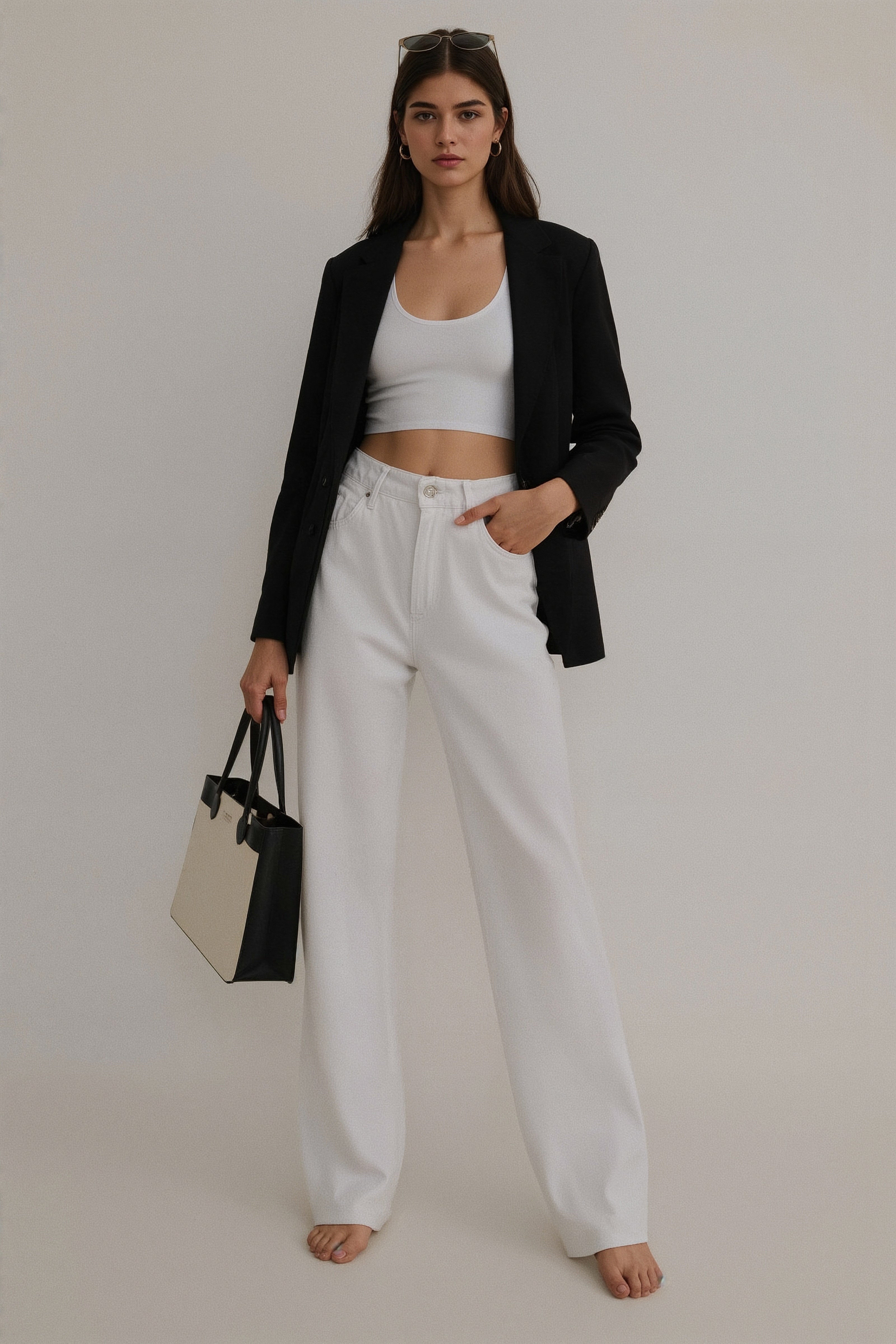 Effortless Chic: Fresh Minimalist Wide-Leg Denim Outfits