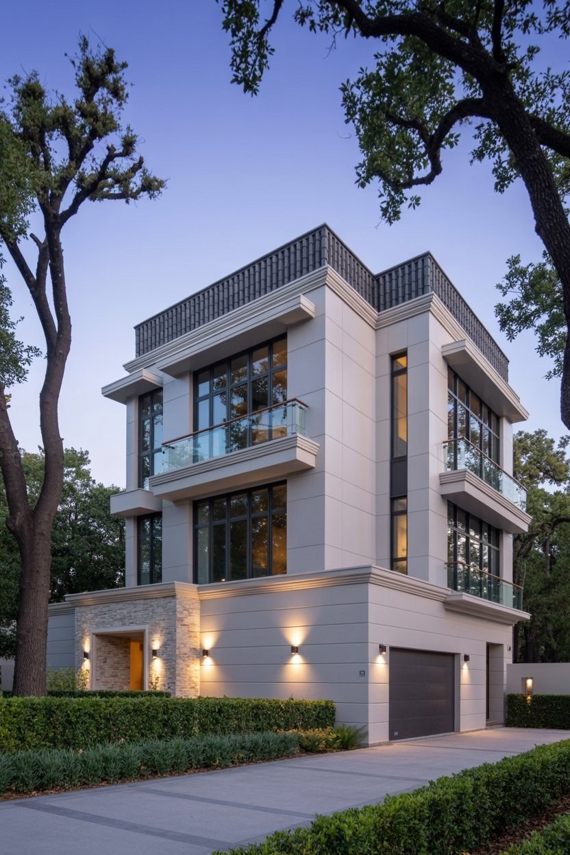 Modern Contemporary Homes: Sophisticated 2-Story House Design