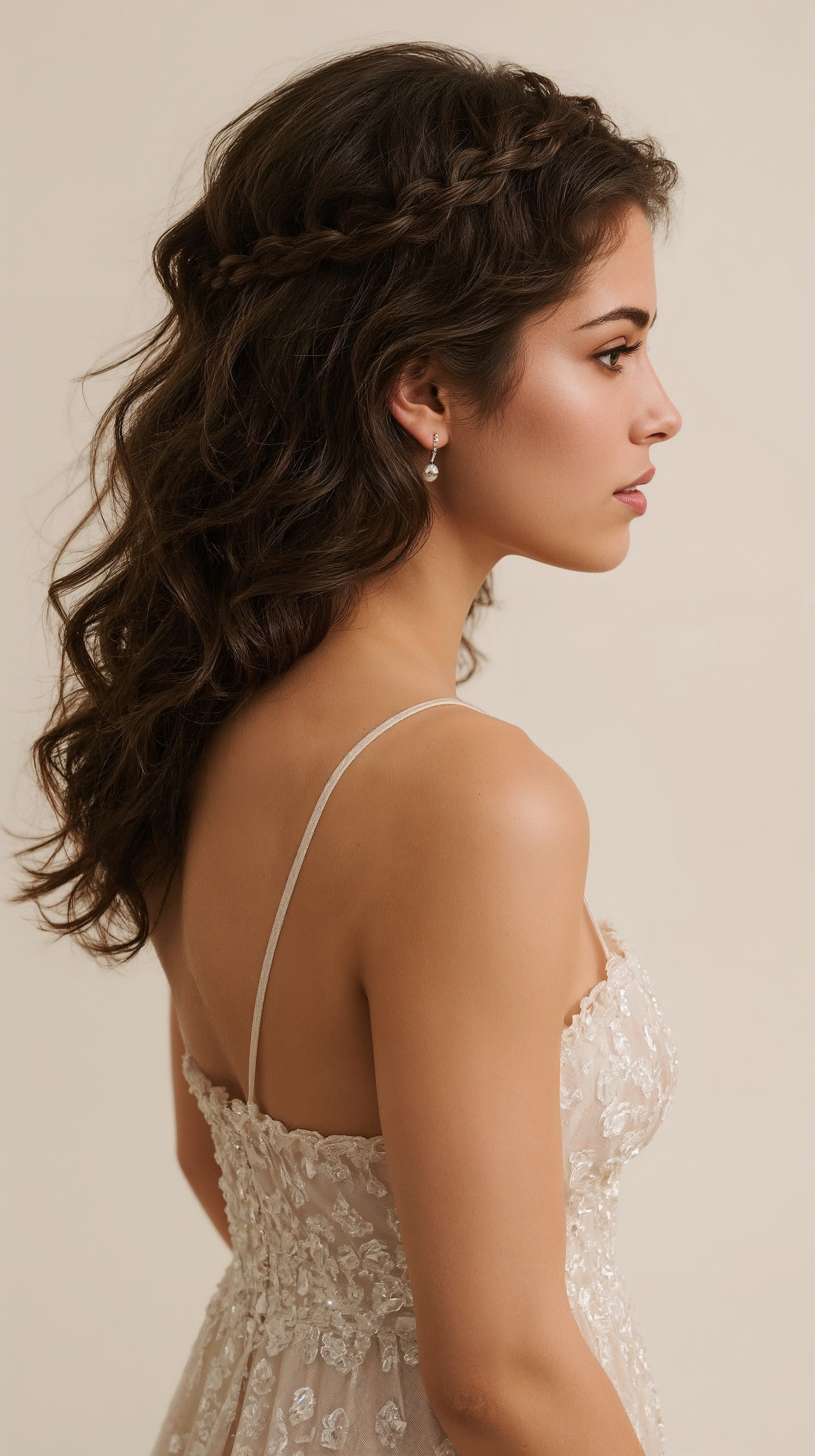 Elegant Braided Half Updo: Bridesmaid Hair Inspo for 2026