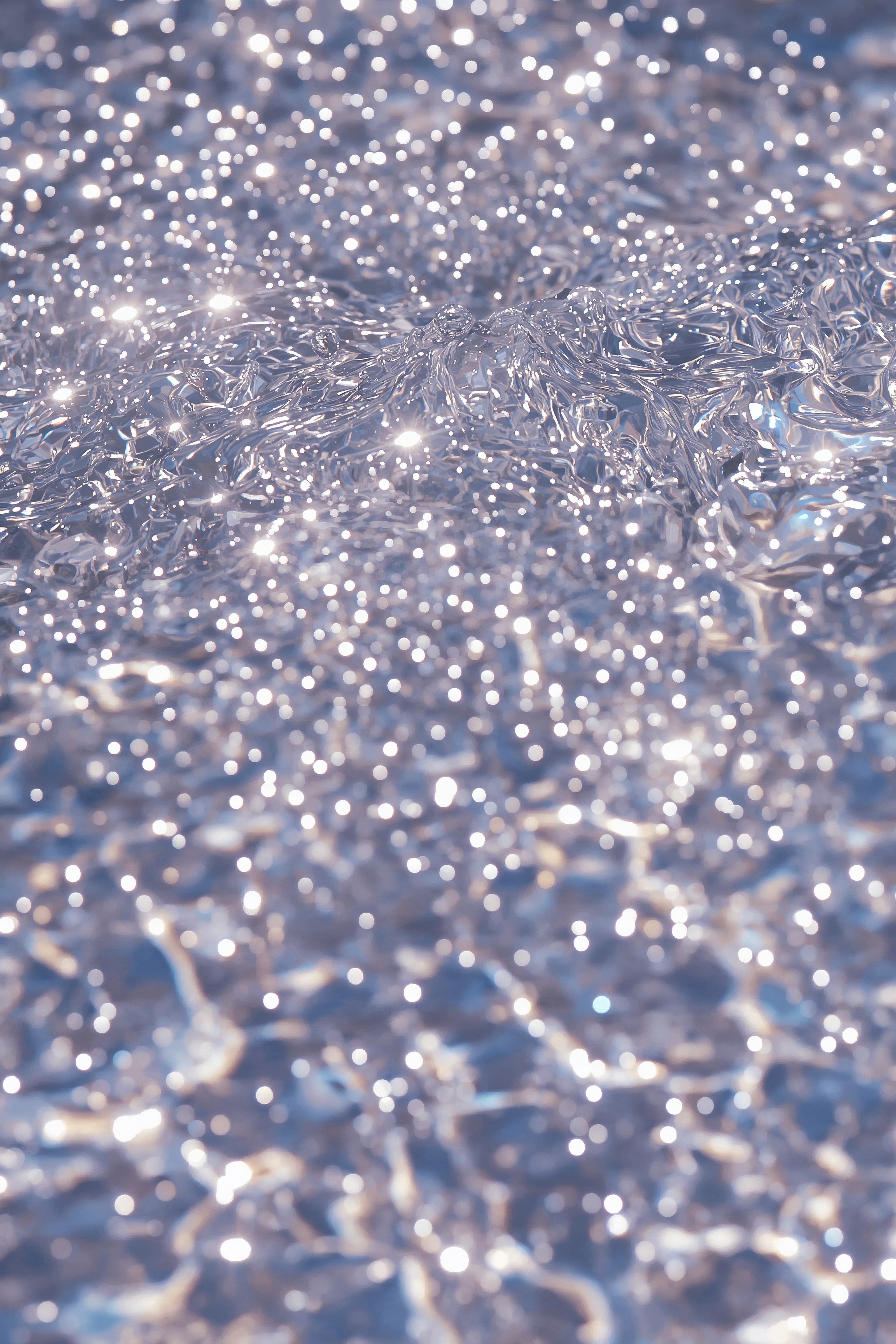 Iridescent Ocean Waves: Your Sparkly Summer iPhone Wallpaper