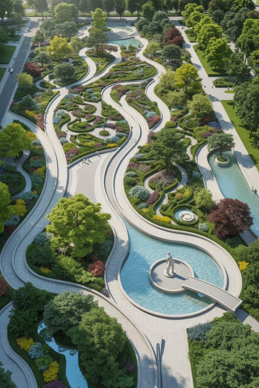 Modern Sensory Garden Master Plan: Innovative Landscape Design 2024