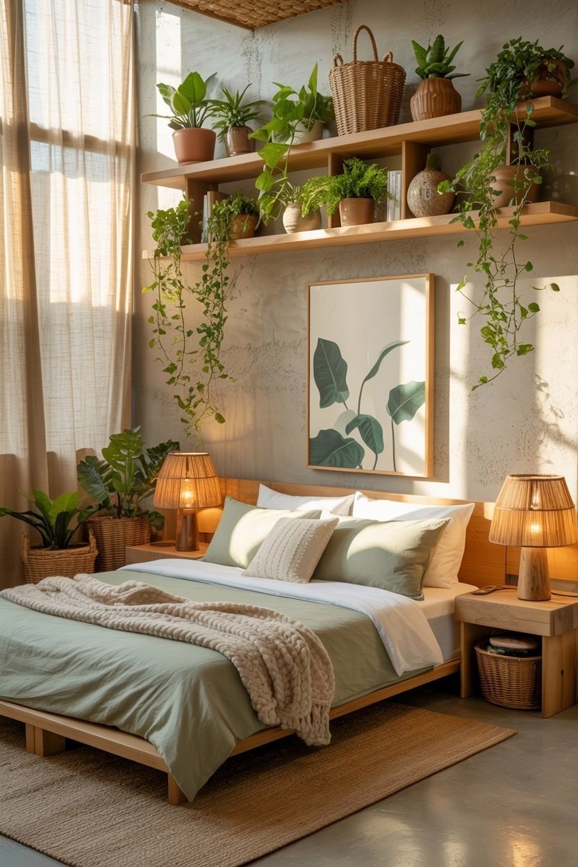 Sage Green Serenity: Aesthetic Nature-Inspired Bedroom Retreats