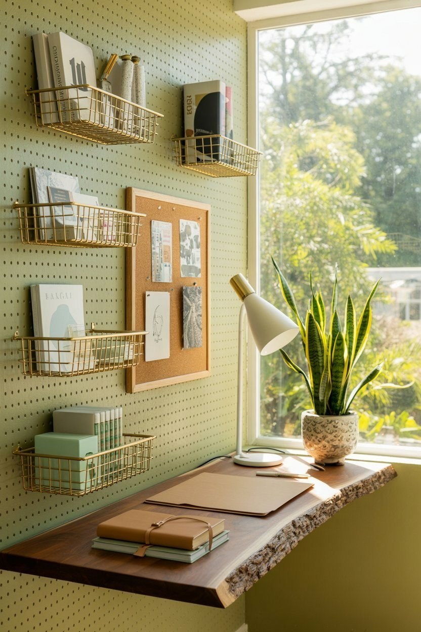 Creative Office Wall Organization: Vision Board Success & Room Decor