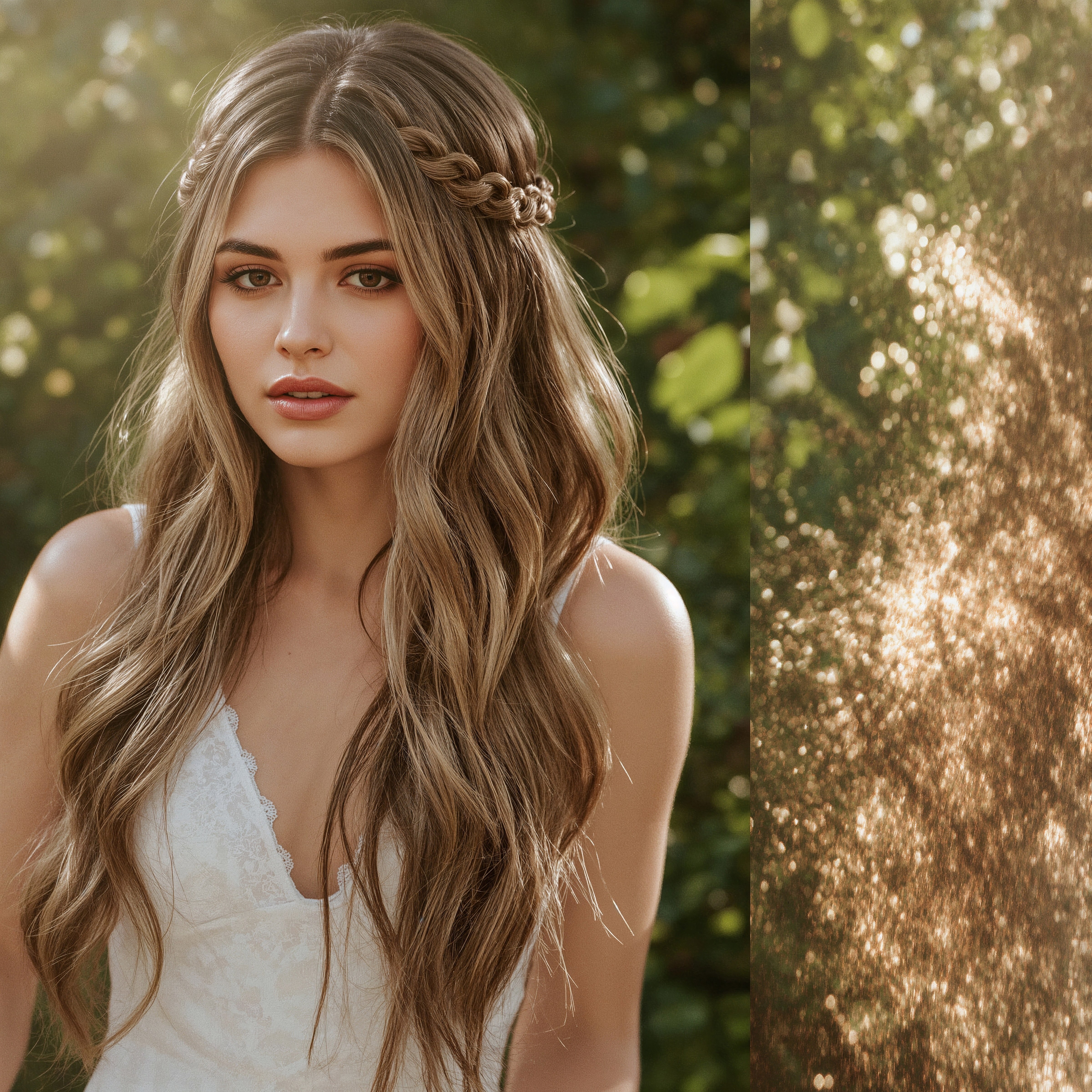 Dreamy Half Up Half Down Bridal Hair for a Romantic Wedding