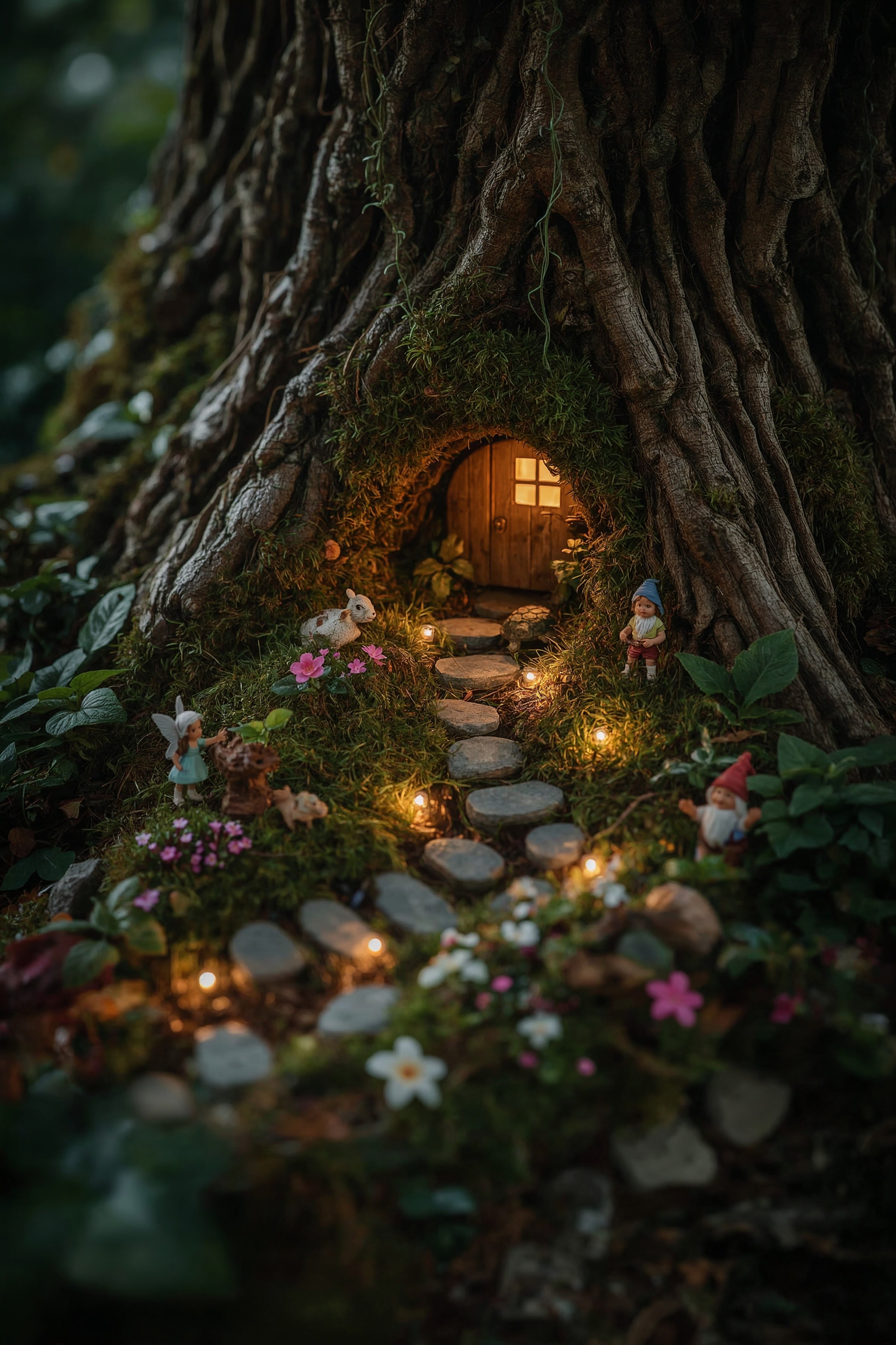Enchanting Fairy Garden Ideas: Magical Tree Base Transformations