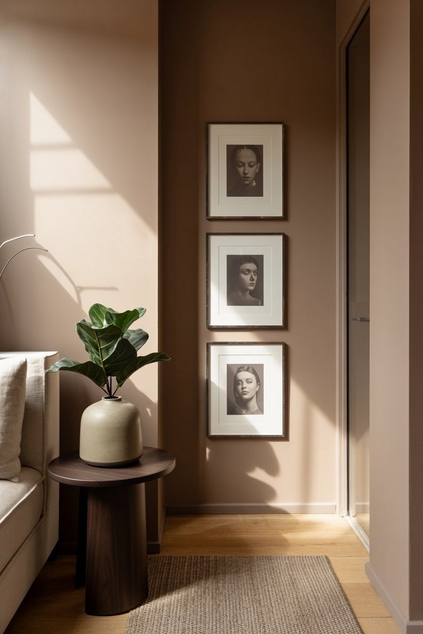 Minimalist Entryway Decor: Small Hallway Photo Wall Ideas