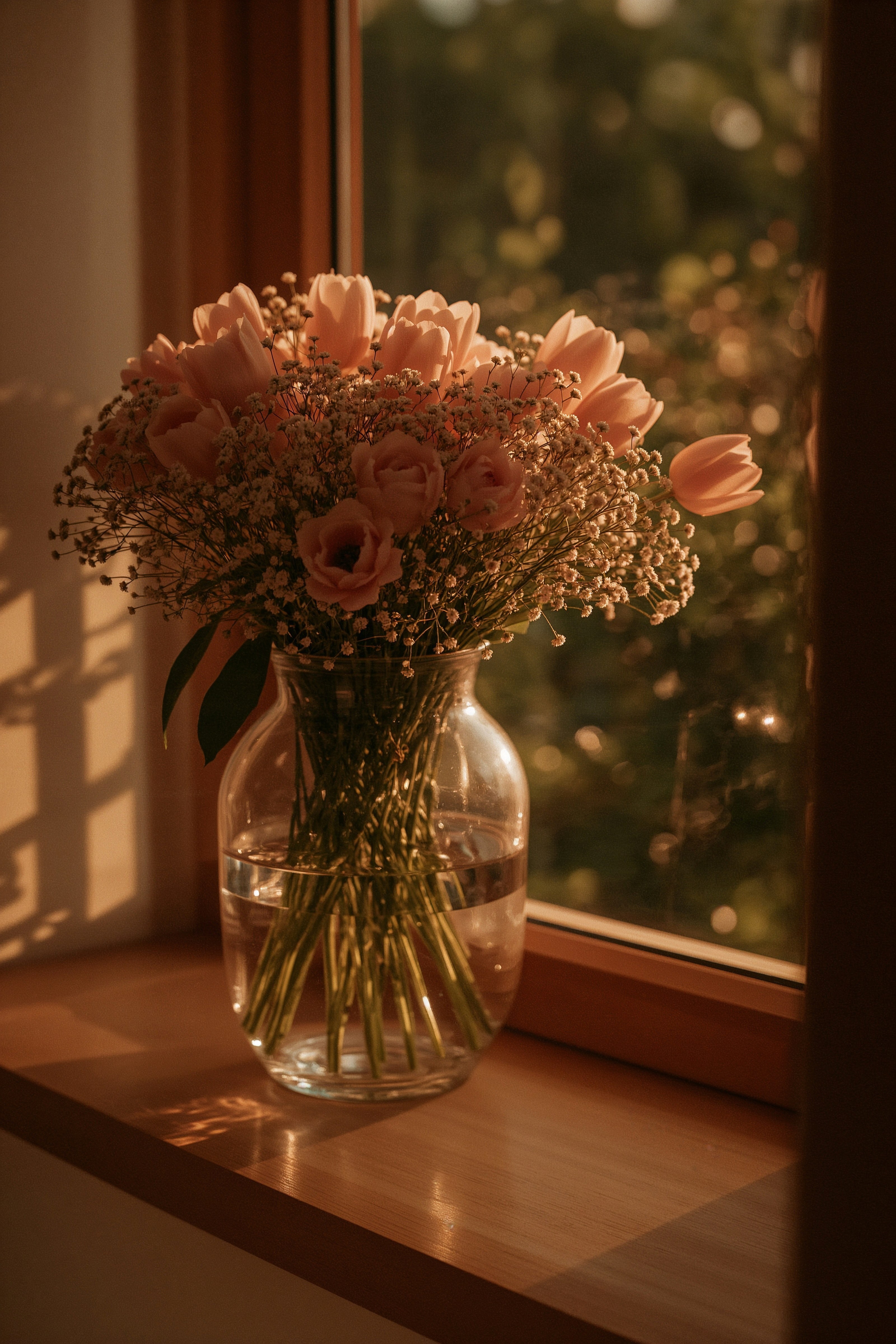 Golden Hour Bouquet: Aesthetic Flower Pictures for Vision Boards