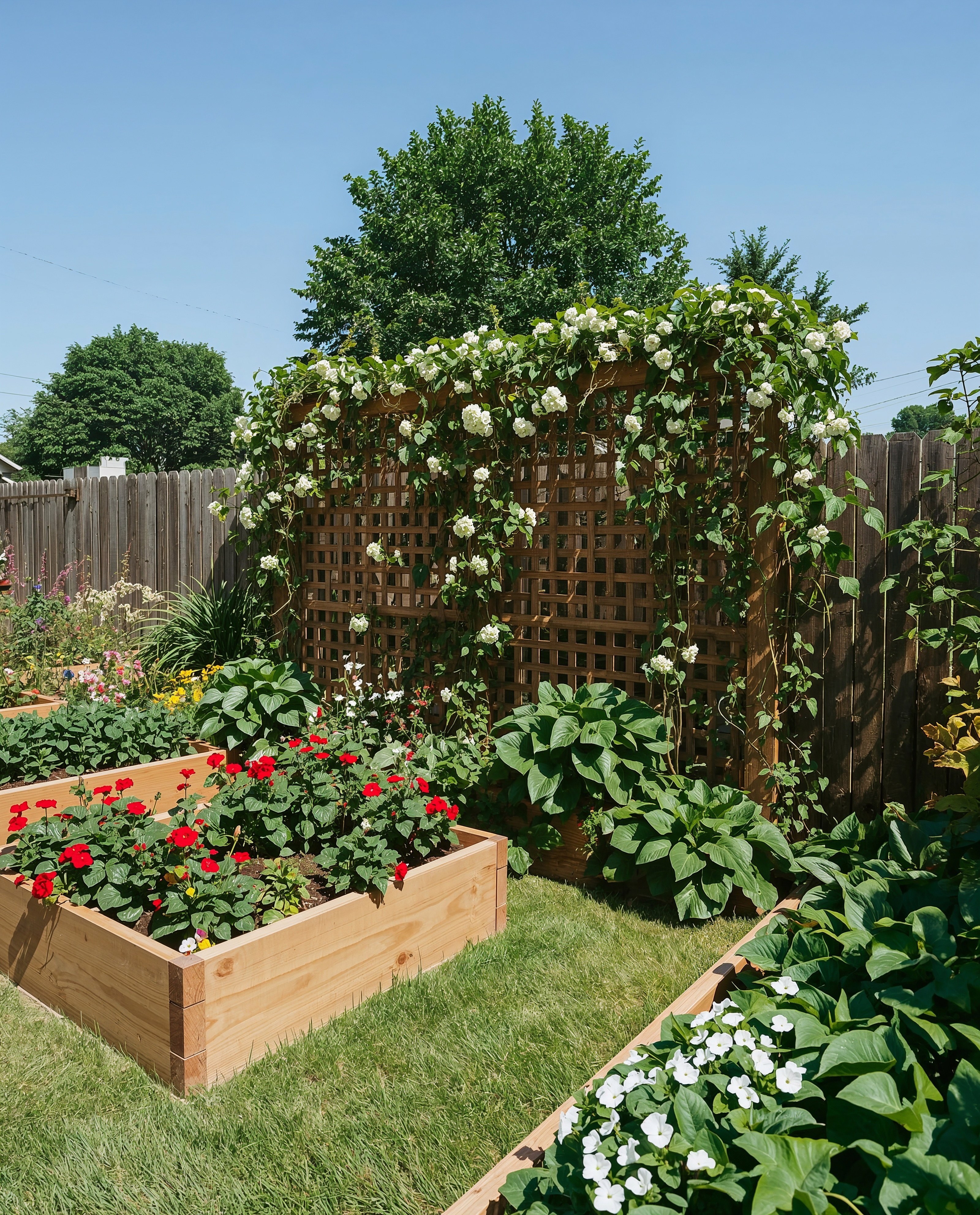 Lush Backyard Raised Garden: Your Ultimate Veggie Patch Inspo