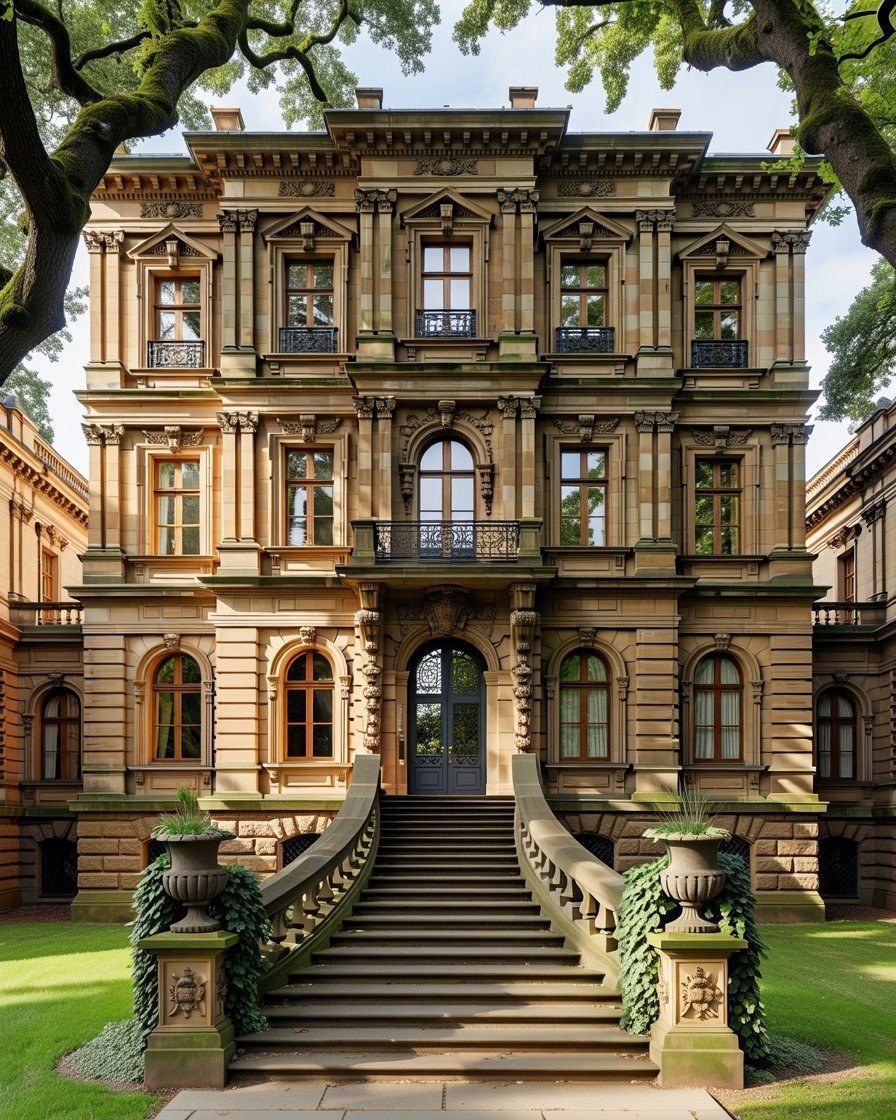 Majestic Neoclassical Mansion: Timeless Grand Old House Aesthetic