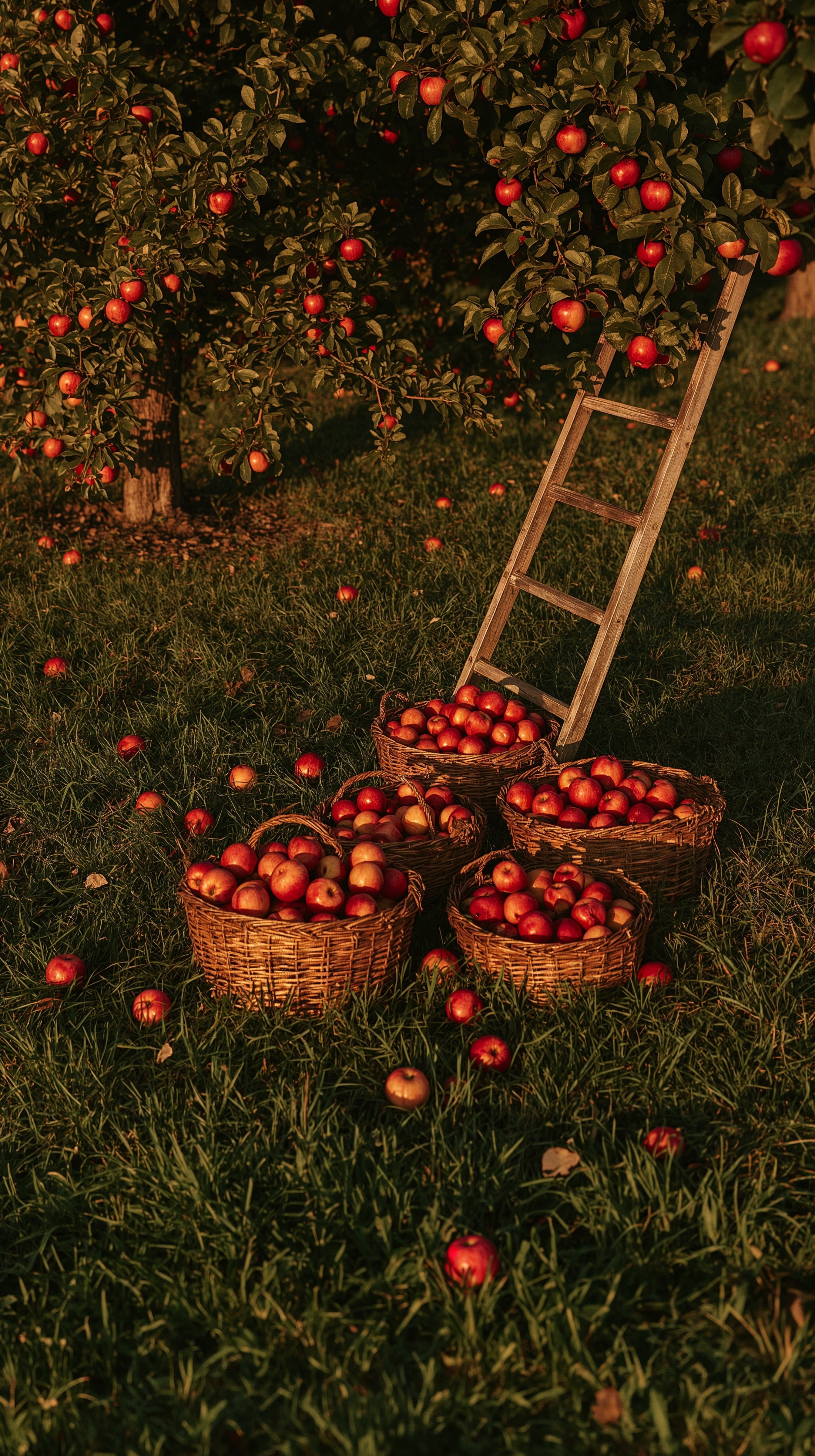 Autumn Apple Picking: Rustic Orchard Landscape & Backyard Inspiration